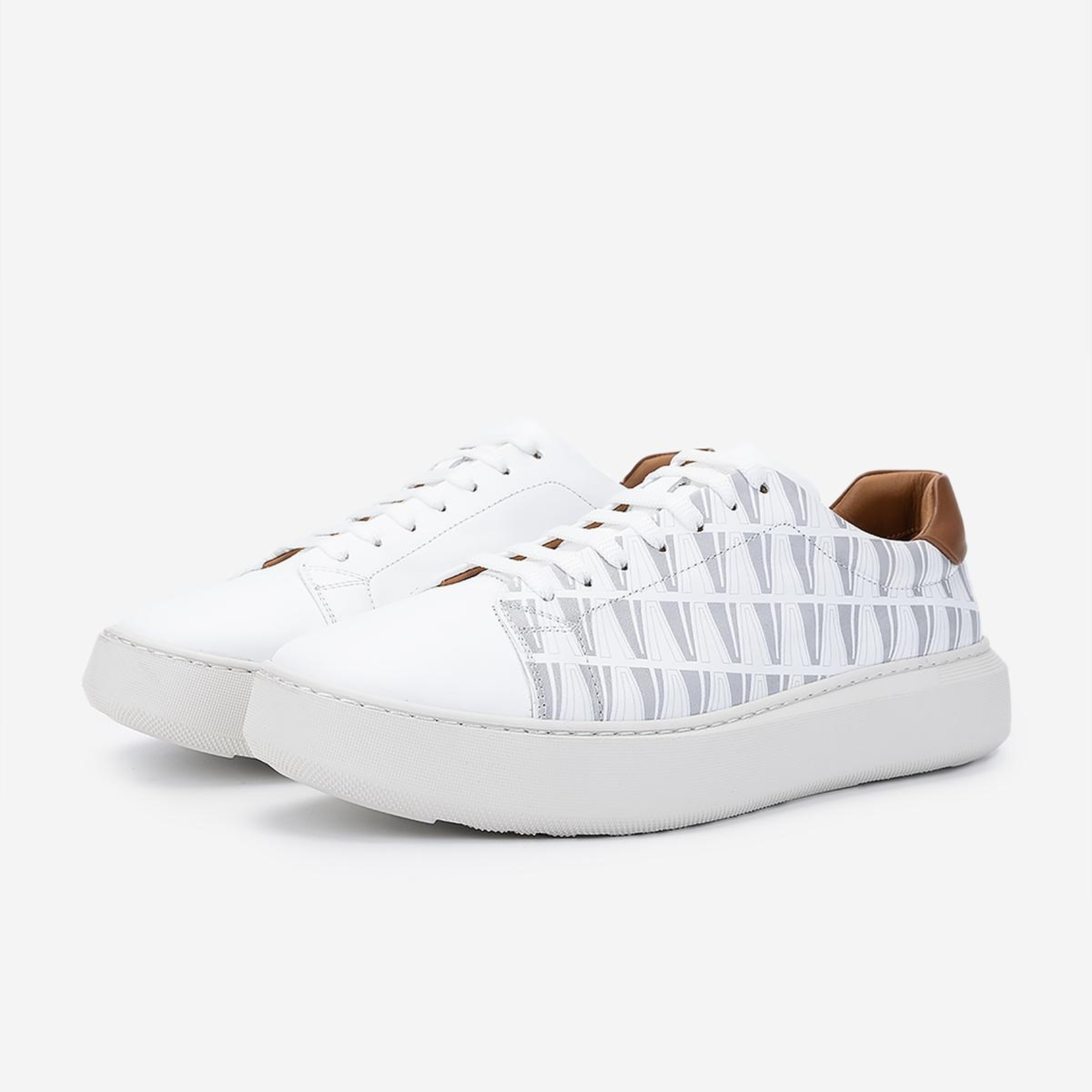 Valmenti Erkek Hakiki Deri Beyaz Sneakers & Spor Ayakkabı