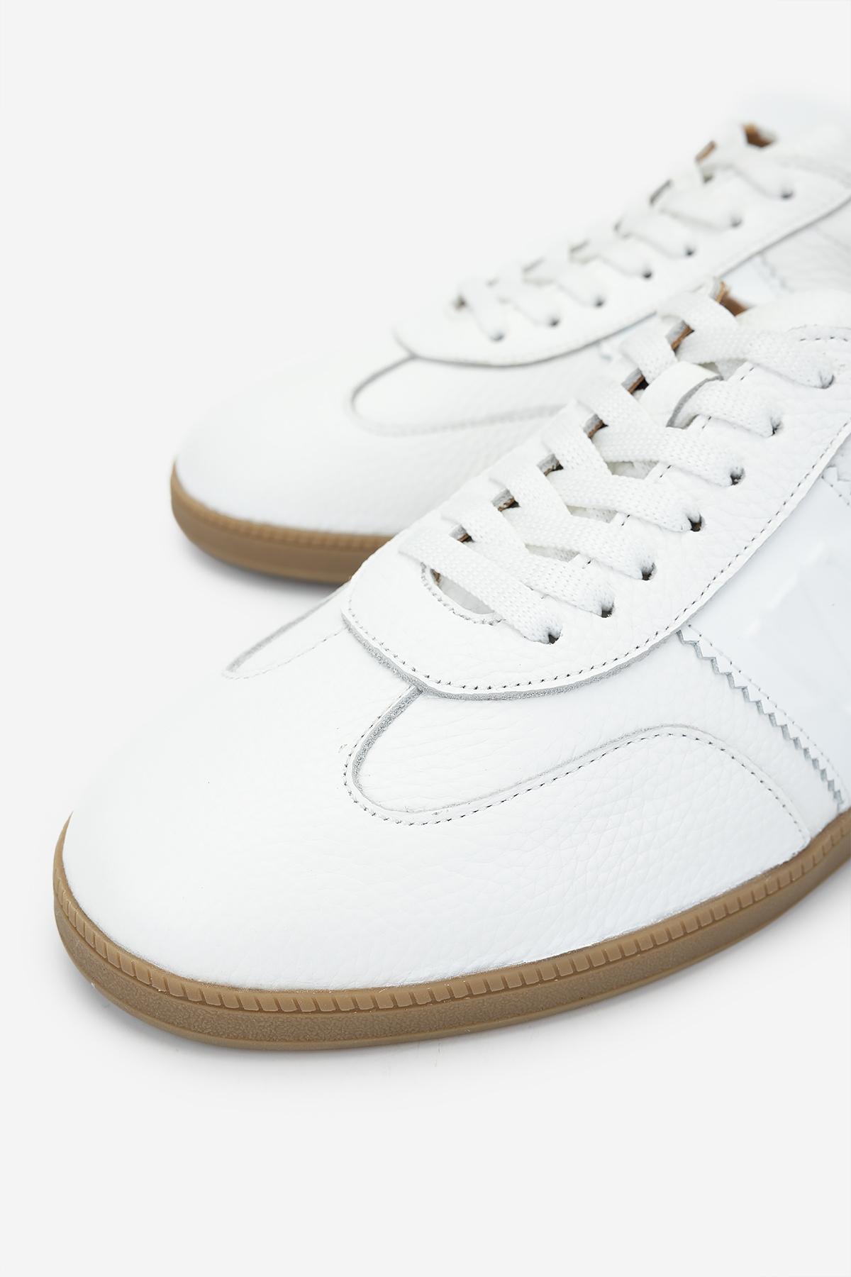 Valmenti Erkek Hakiki Deri Beyaz Sneakers & Spor Ayakkabı