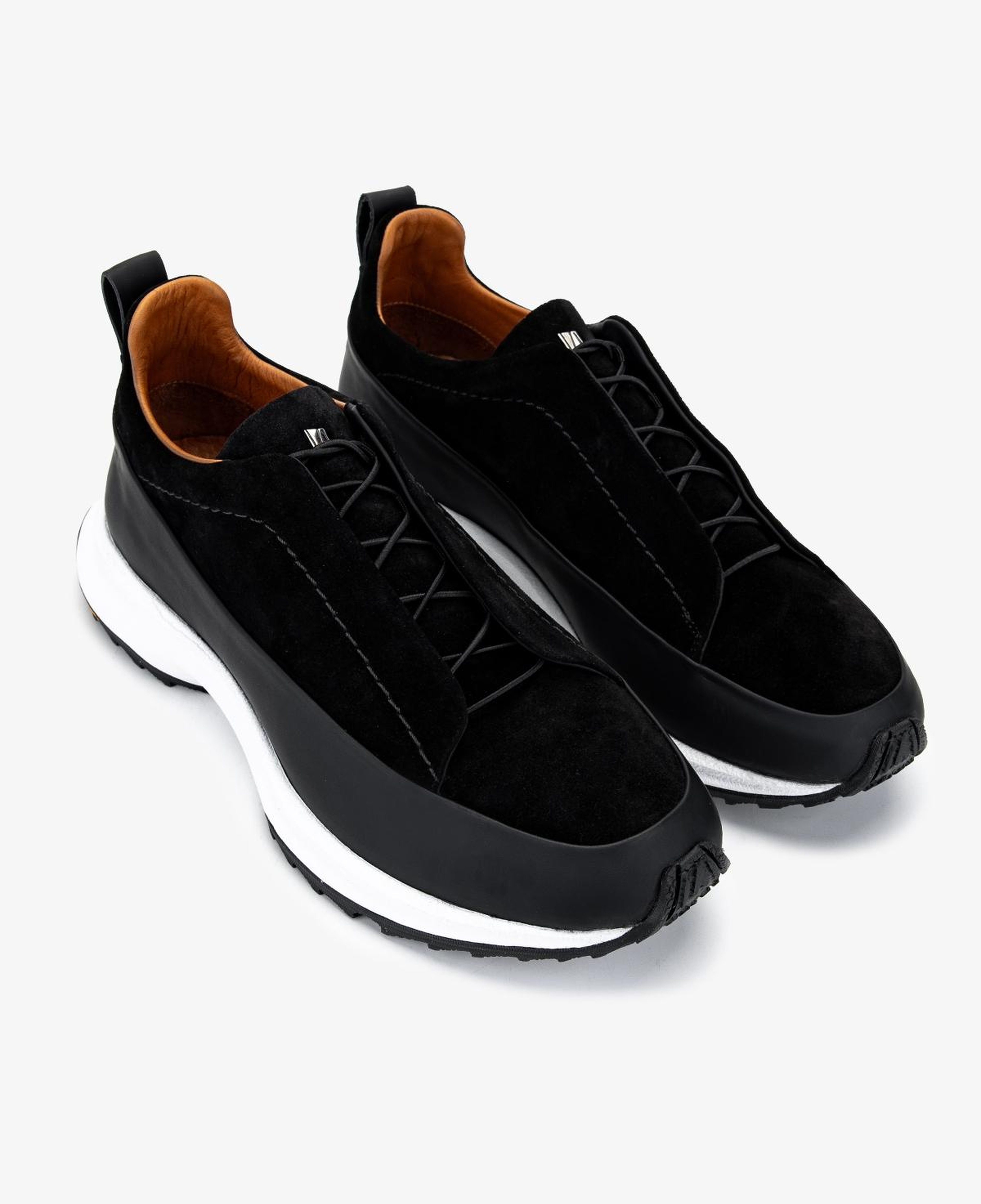 Valmenti Erkek Hakiki Deri Siyah Sneakers & Spor Ayakkabı