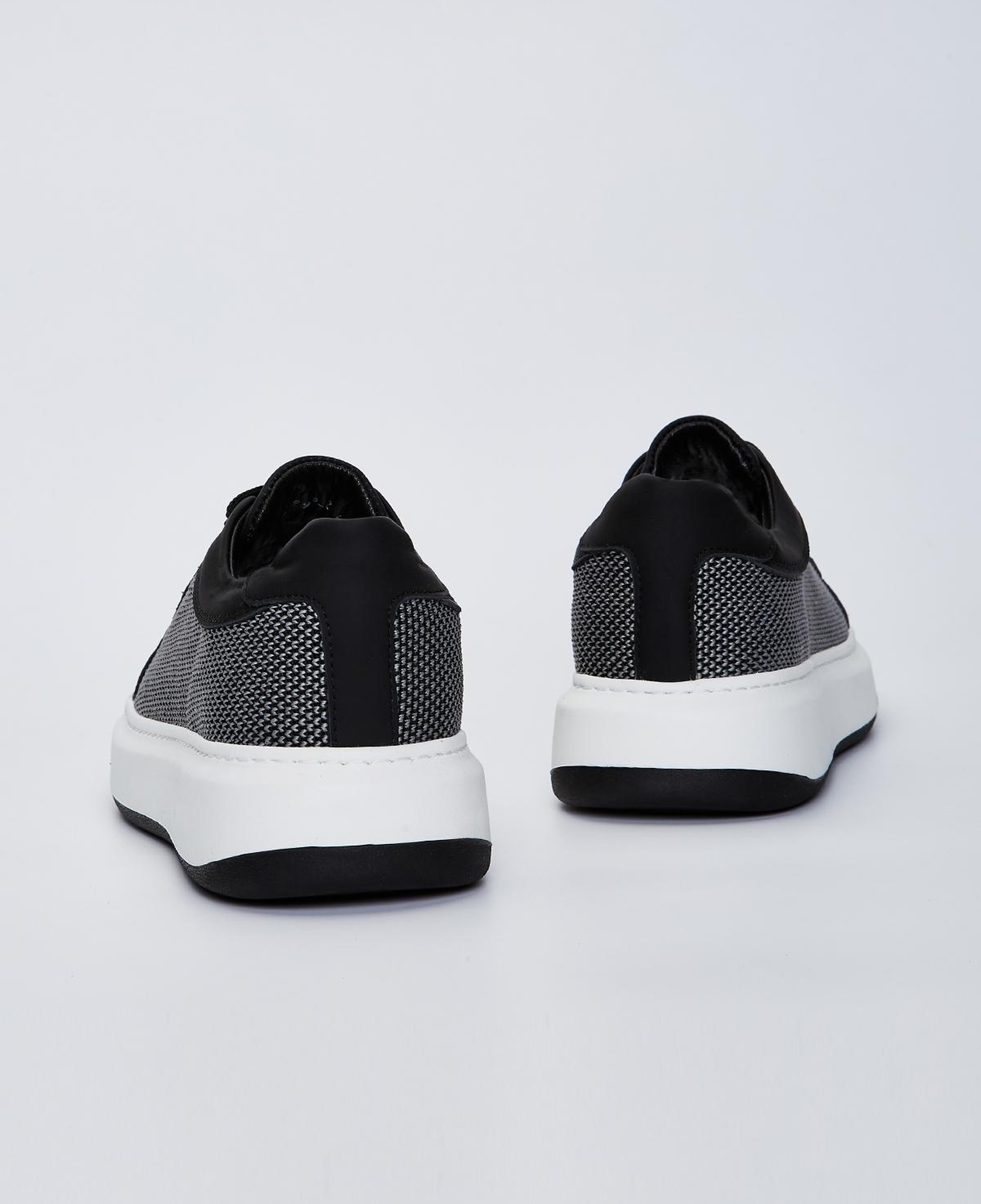 Valmenti Erkek Tekstil/Hakiki Deri Siyah Sneakers & Spor Ayakkabı