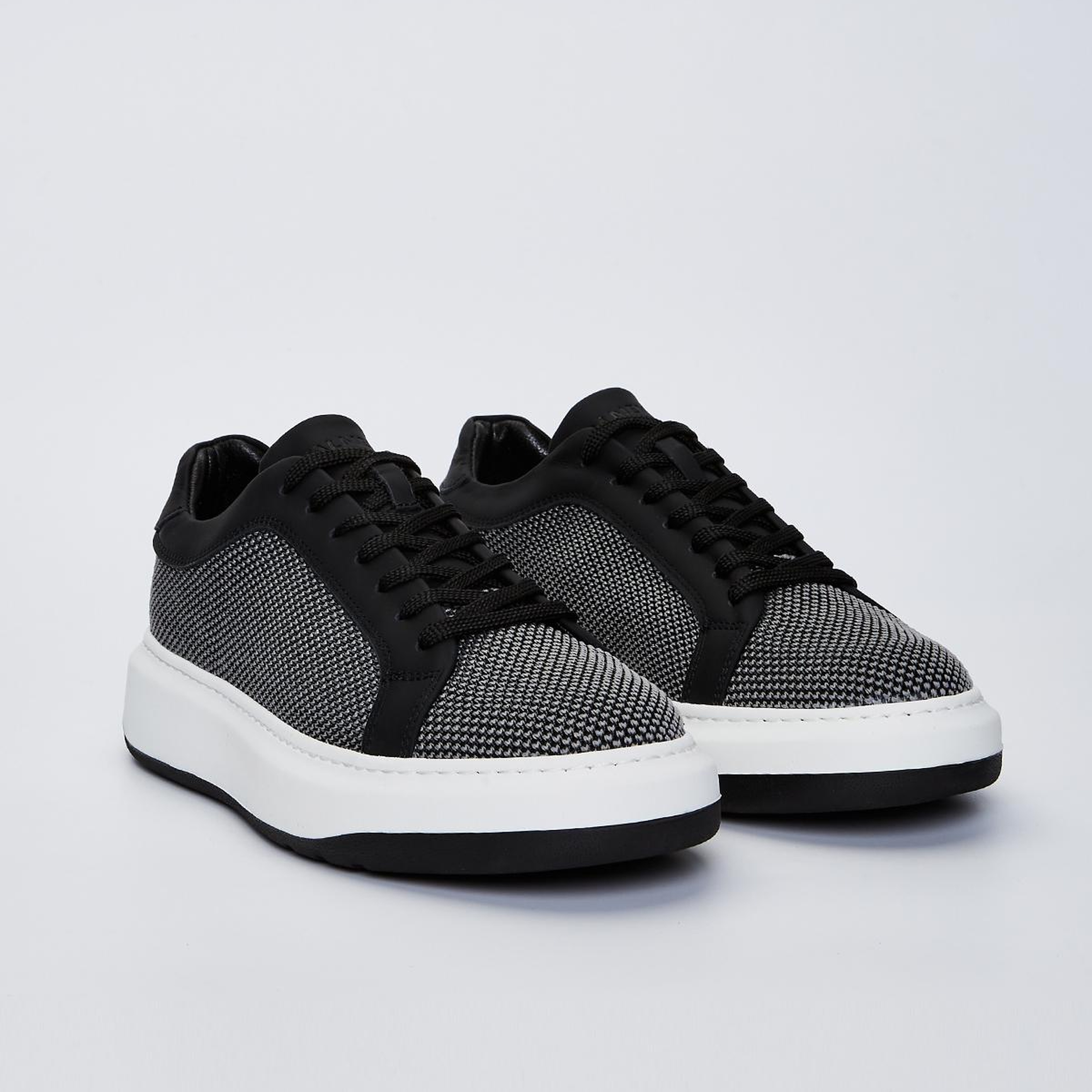 Valmenti Erkek Tekstil/Hakiki Deri Siyah Sneakers & Spor Ayakkabı