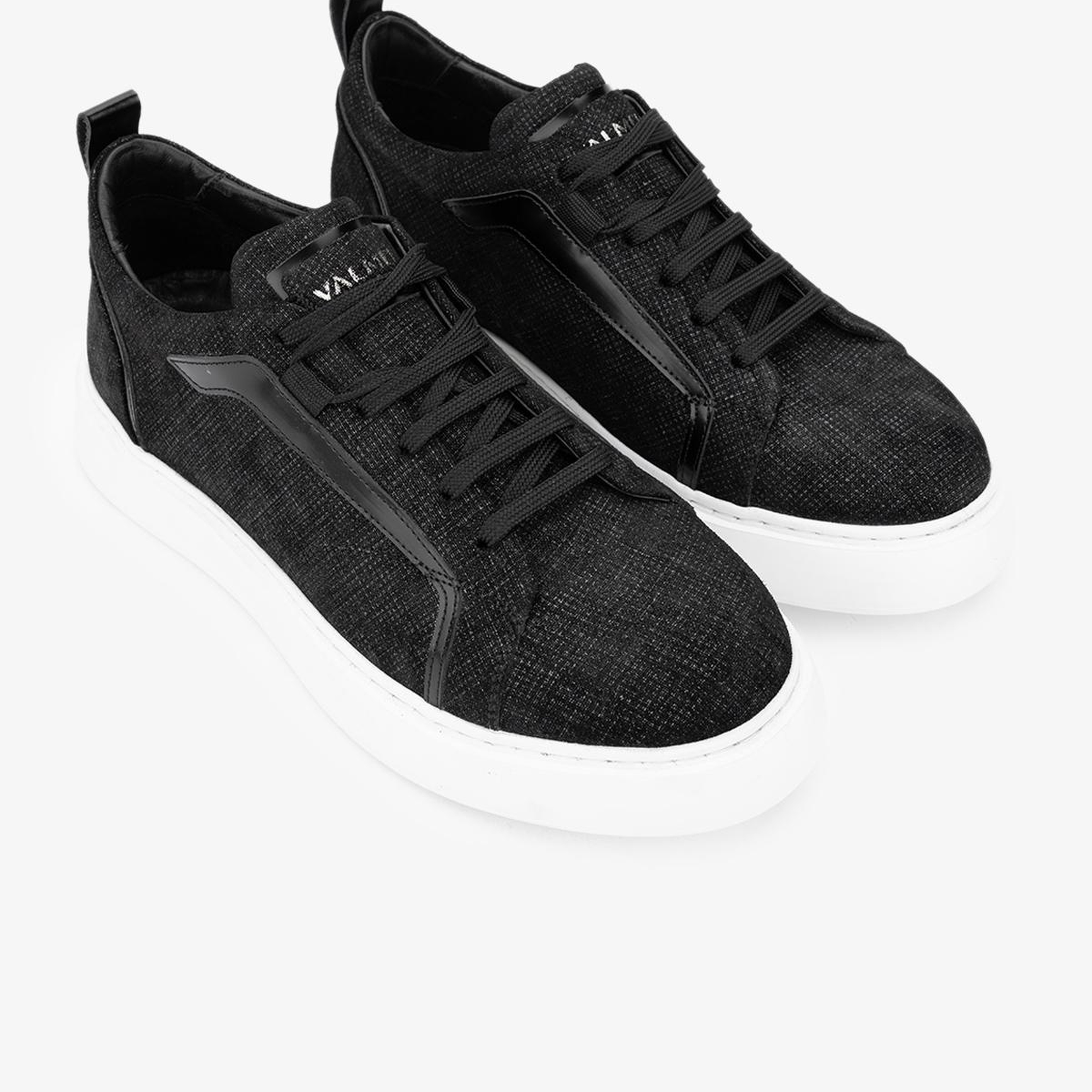 Valmenti Erkek Hakiki Deri Siyah Sneakers & Spor Ayakkabı