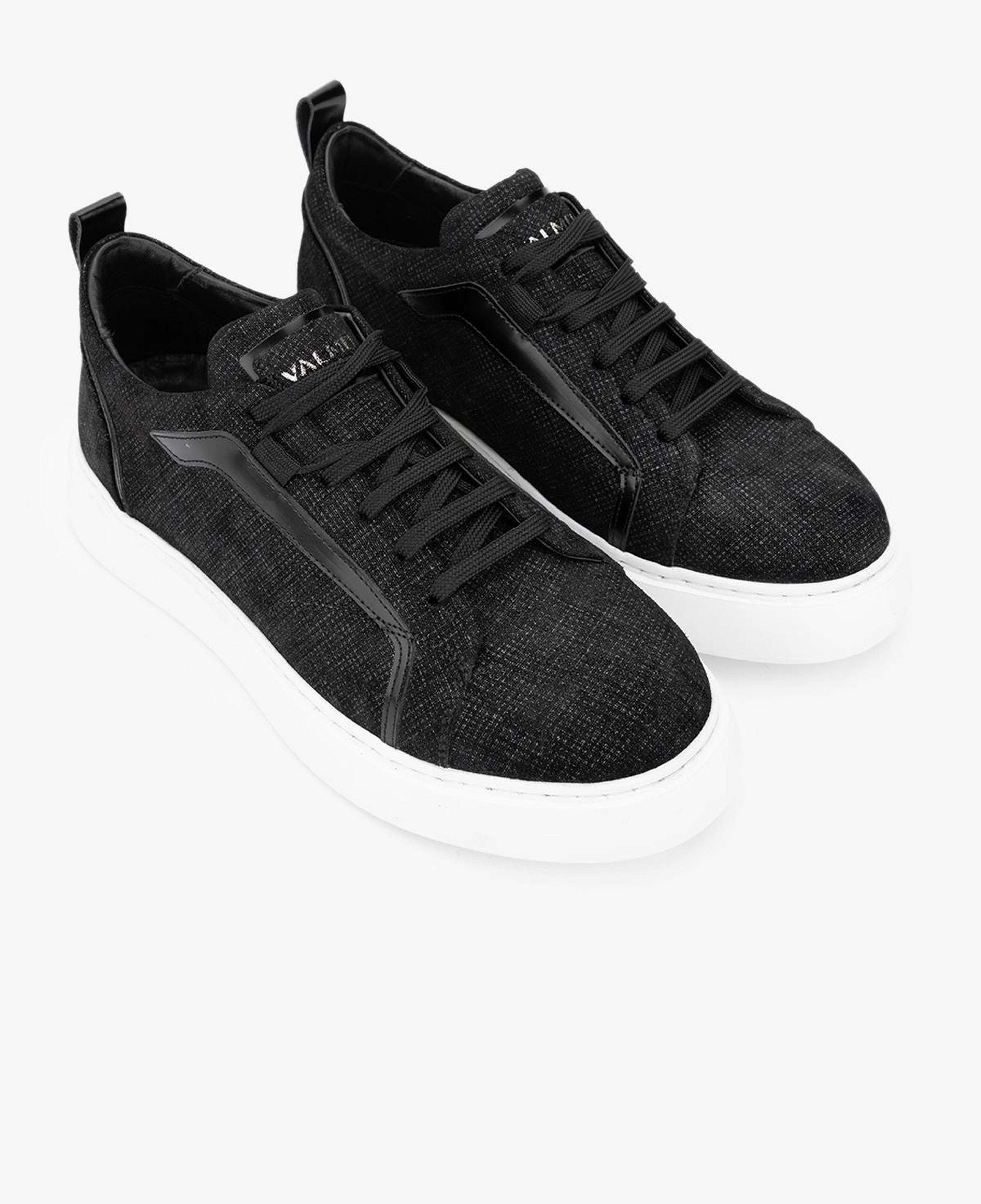 Valmenti Erkek Hakiki Deri Siyah Sneakers & Spor Ayakkabı