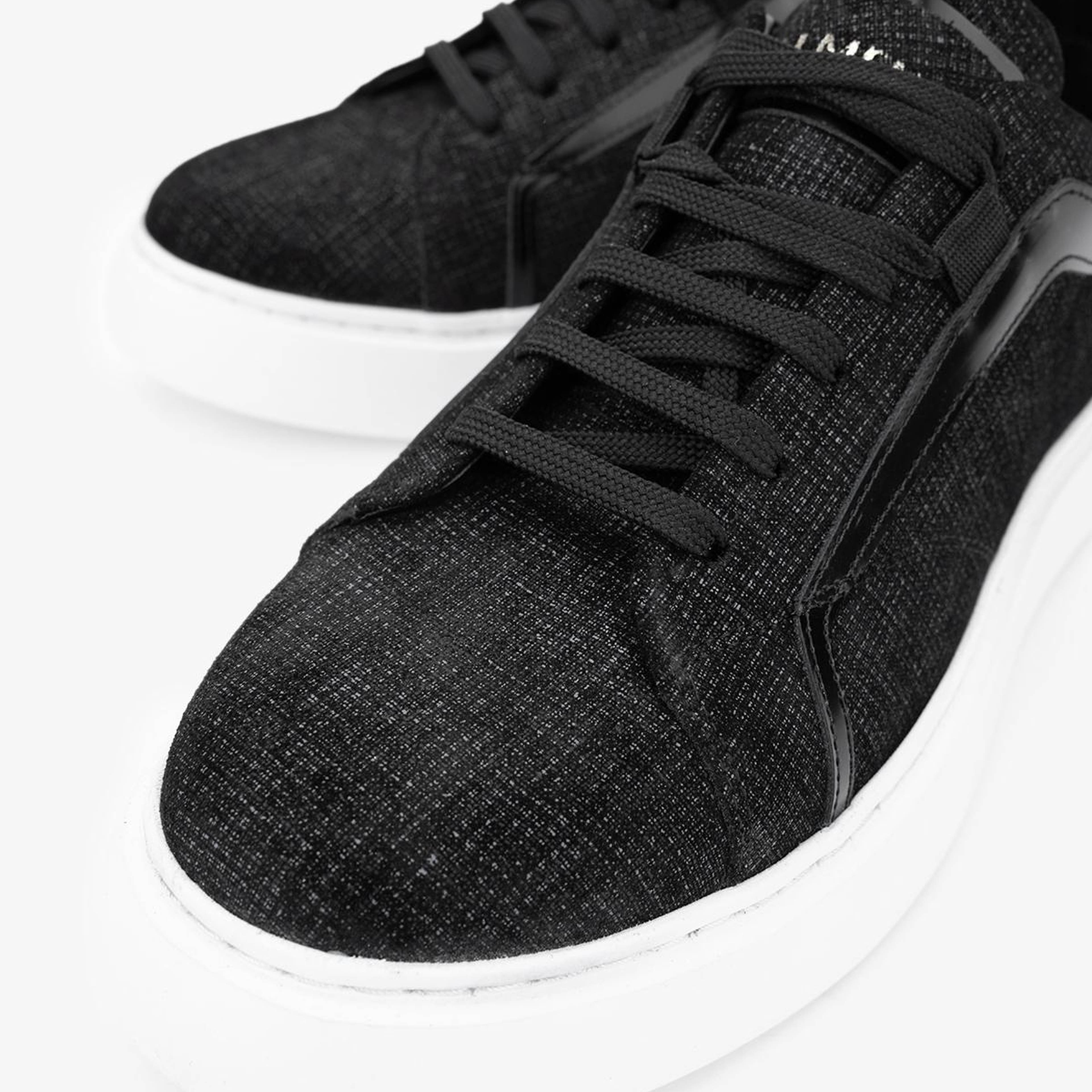 Valmenti Erkek Hakiki Deri Siyah Sneakers & Spor Ayakkabı