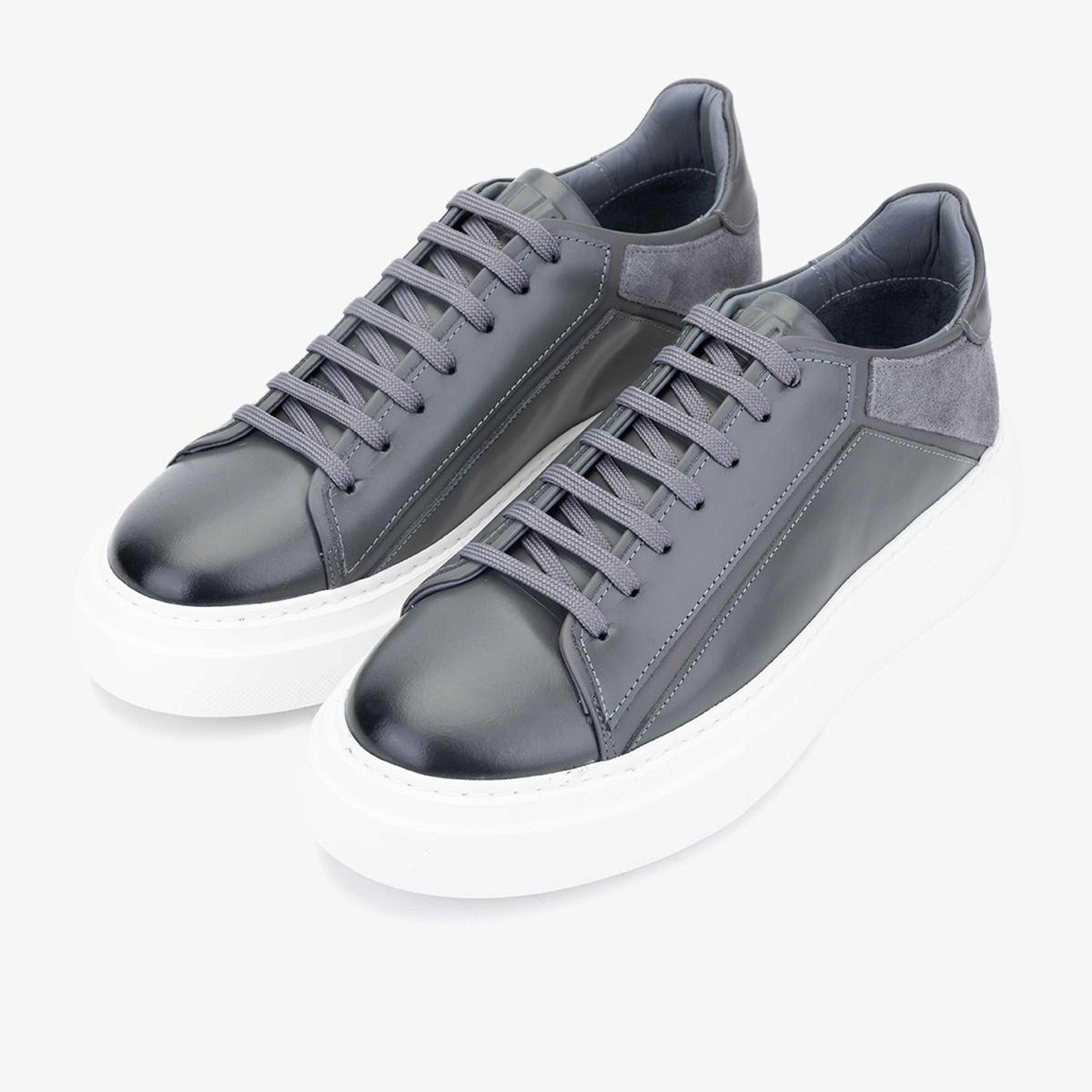 Valmenti Erkek Hakiki Deri Gri Sneakers & Spor Ayakkabı