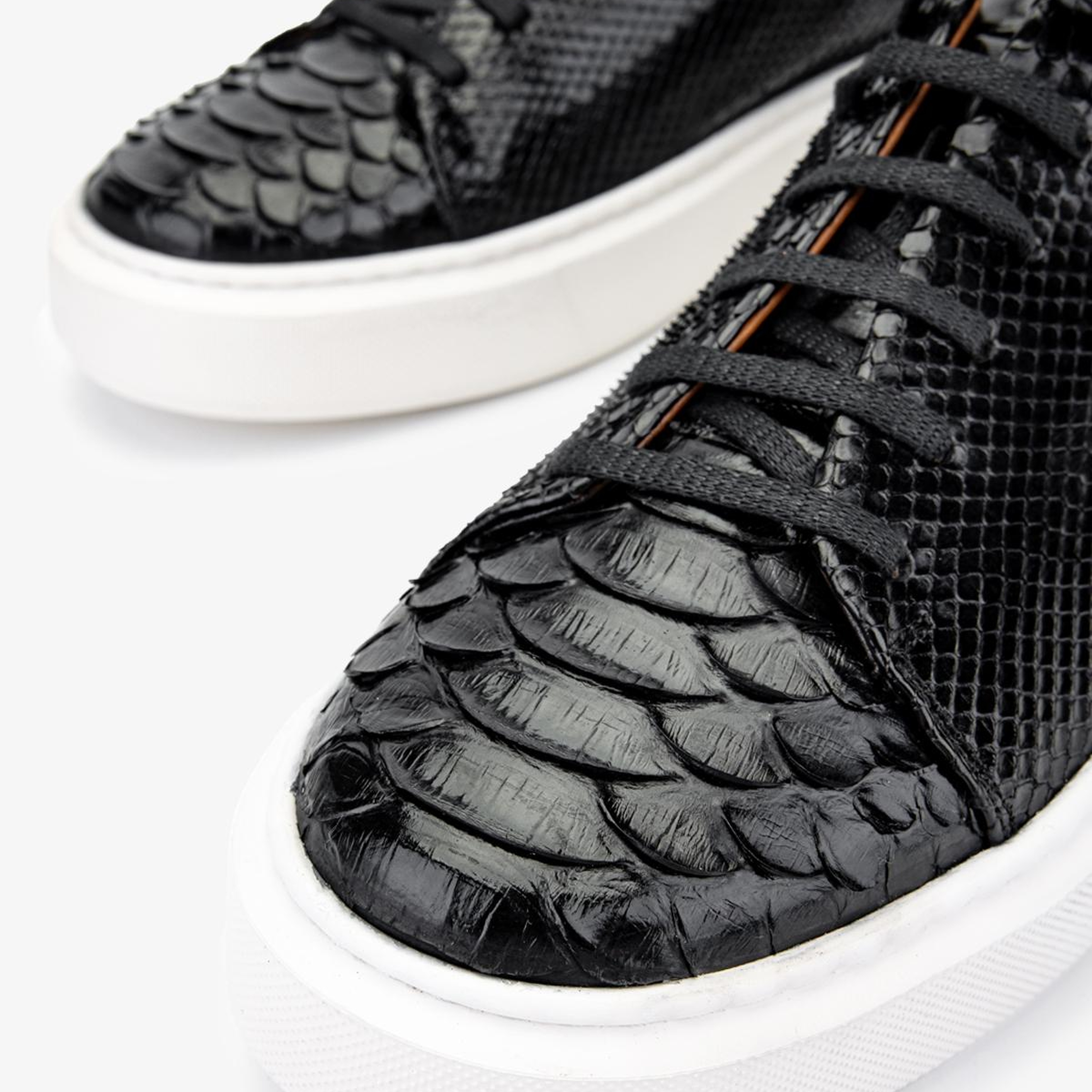 Valmenti Erkek Hakiki Deri Siyah Sneakers & Spor Ayakkabı