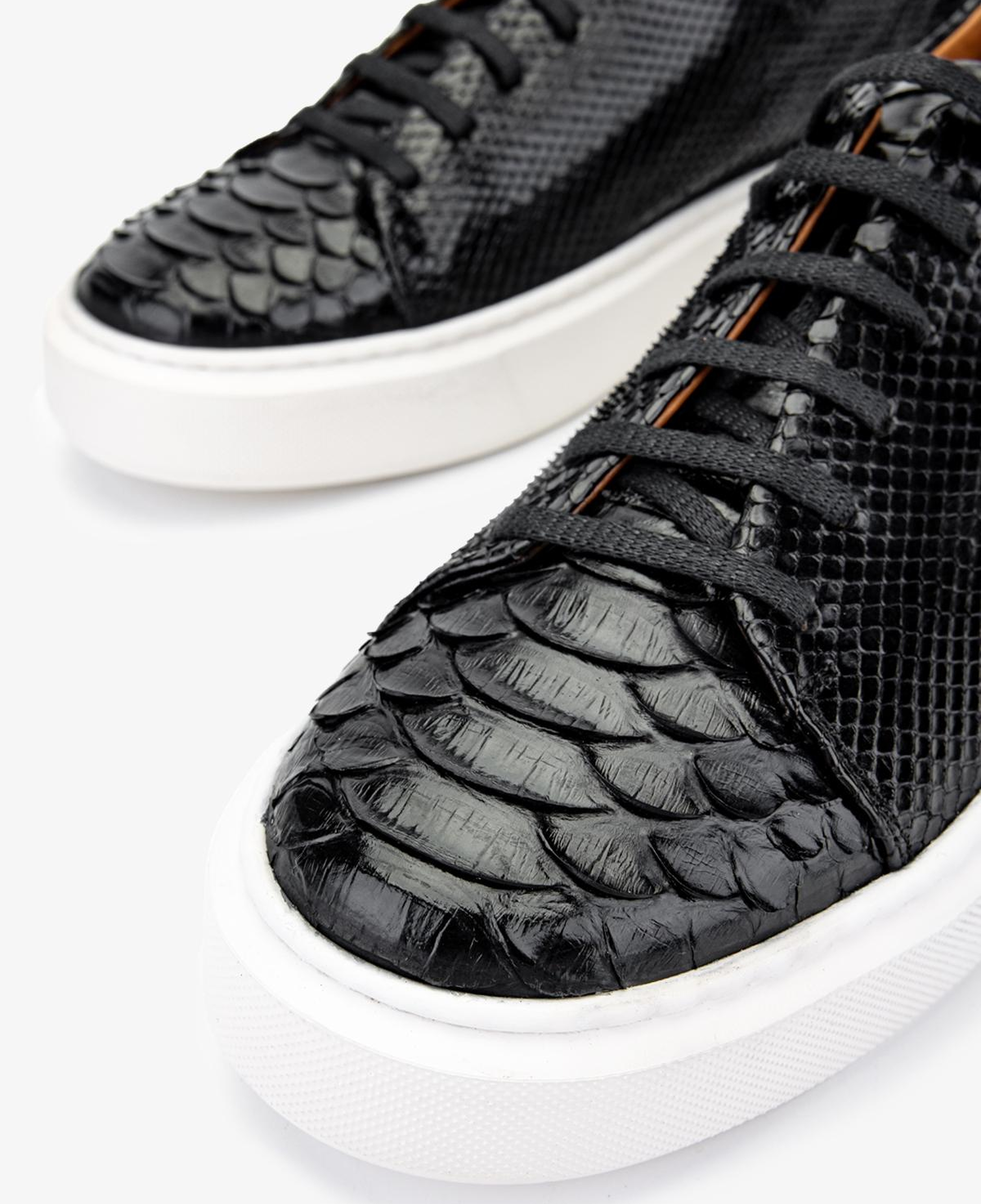 Valmenti Erkek Hakiki Deri Siyah Sneakers & Spor Ayakkabı