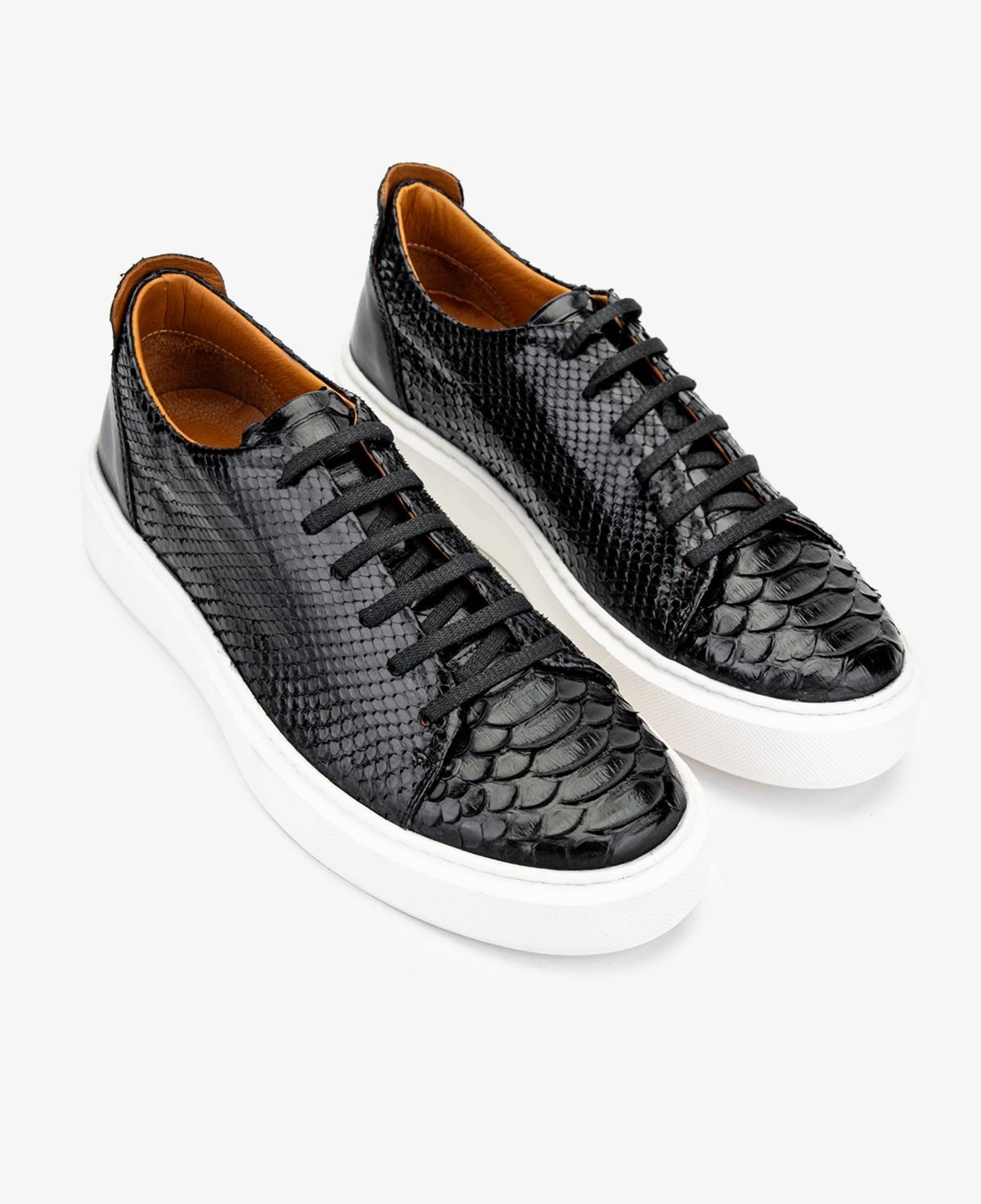 Valmenti Erkek Hakiki Deri Siyah Sneakers & Spor Ayakkabı