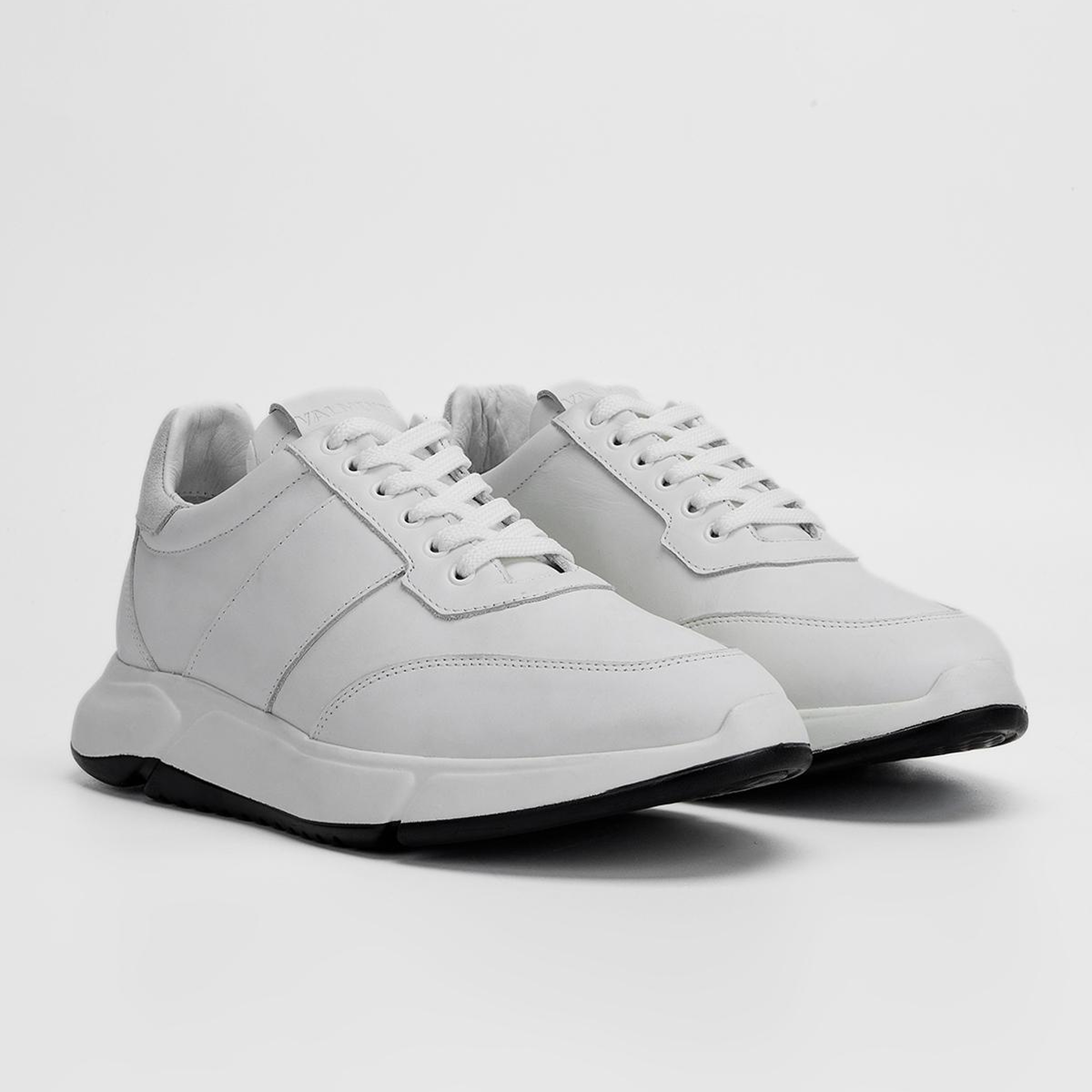 Valmenti Erkek Hakiki Deri Kırık Beyaz Sneakers & Spor Ayakkabı