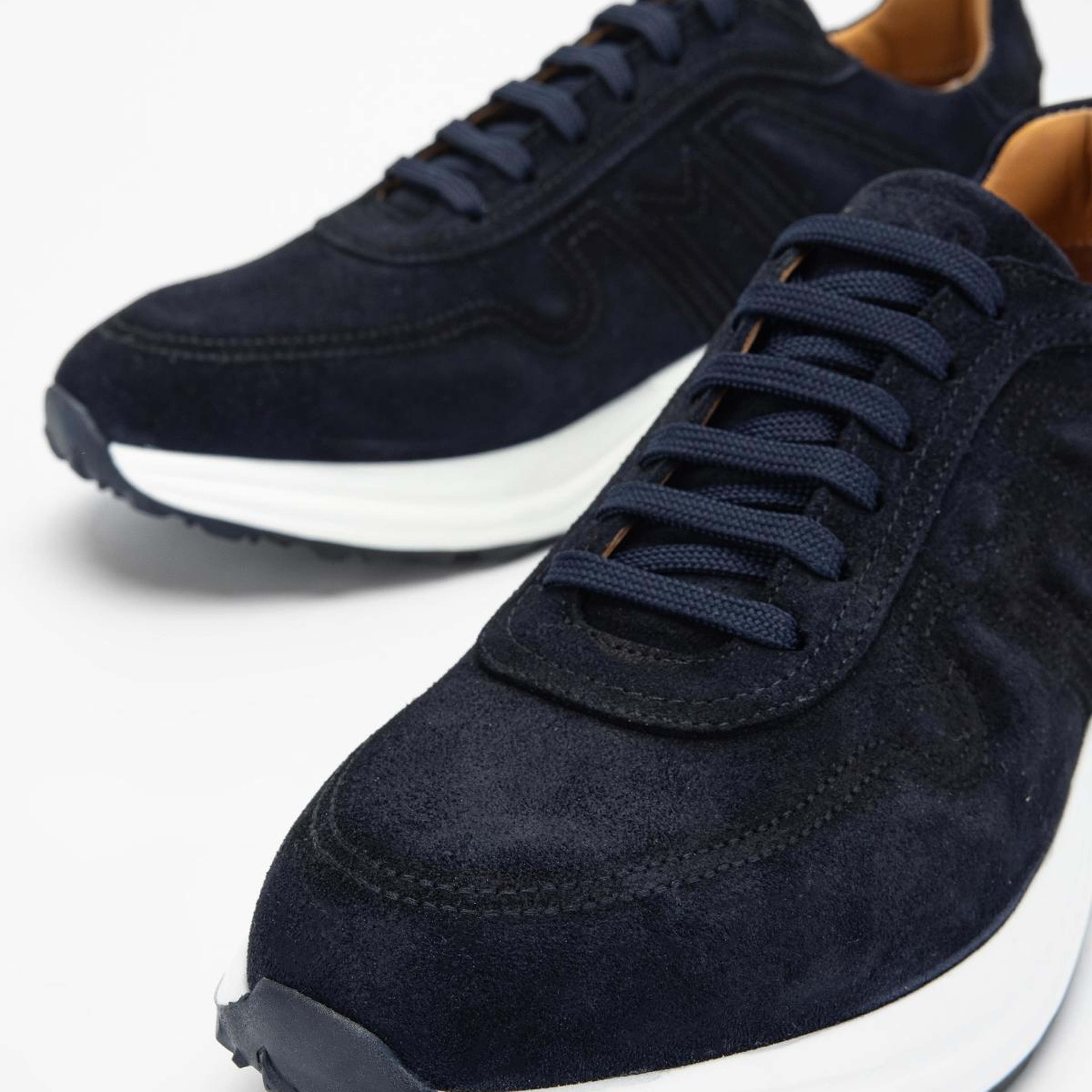 Valmenti Erkek Hakiki Deri Lacivert Süet Sneakers & Spor Ayakkabı