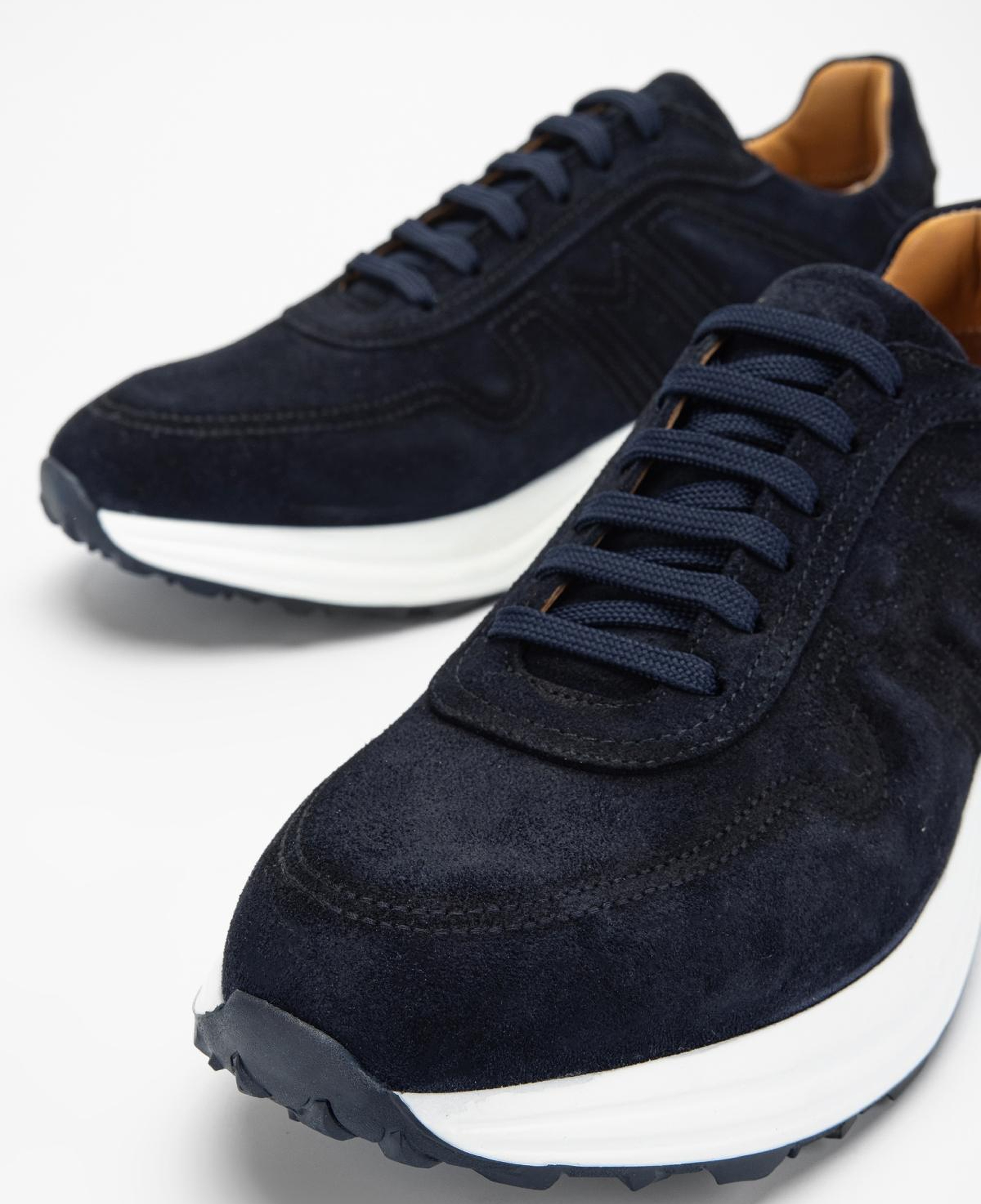 Valmenti Erkek Hakiki Deri Lacivert Süet Sneakers & Spor Ayakkabı