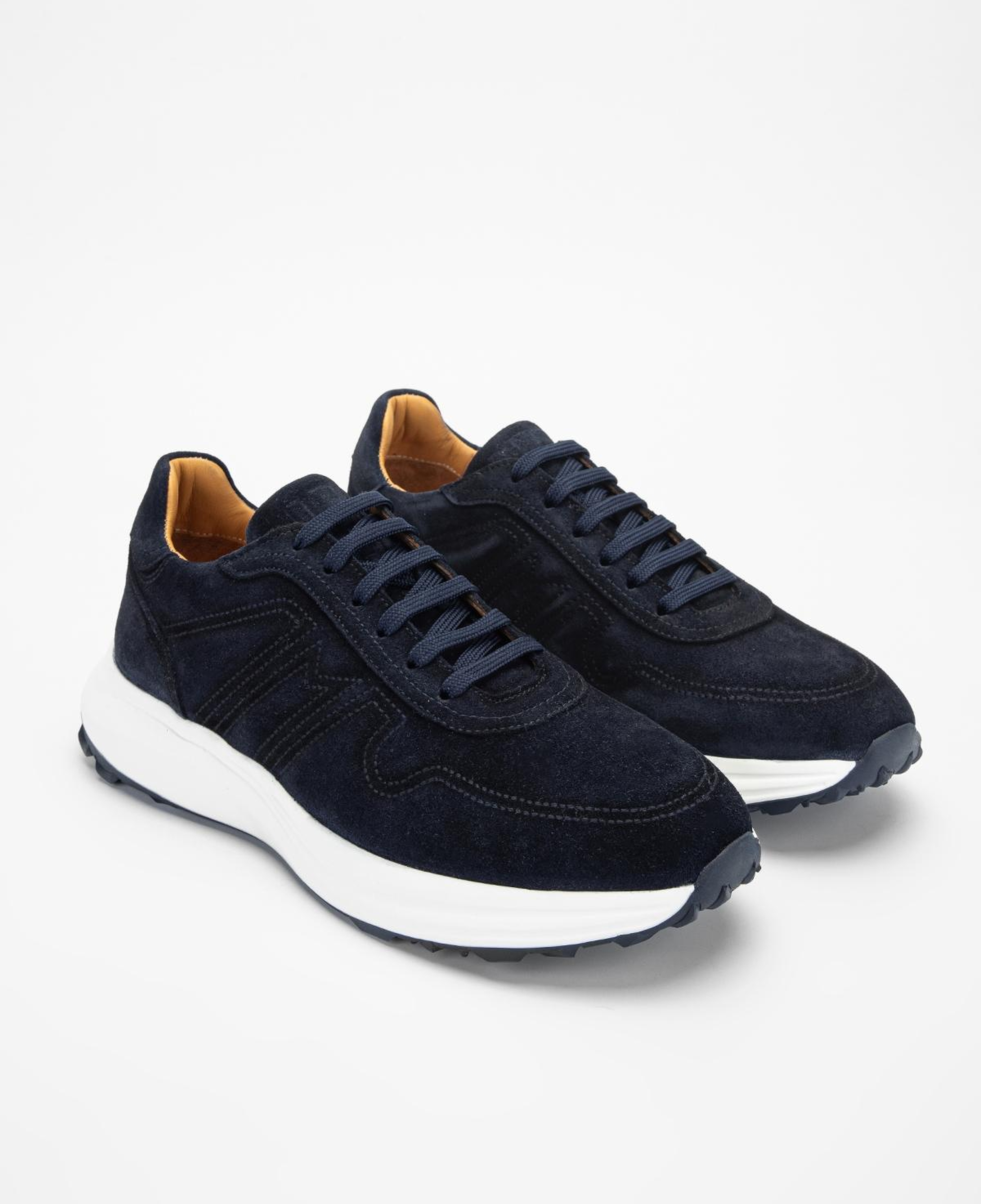 Valmenti Erkek Hakiki Deri Lacivert Süet Sneakers & Spor Ayakkabı