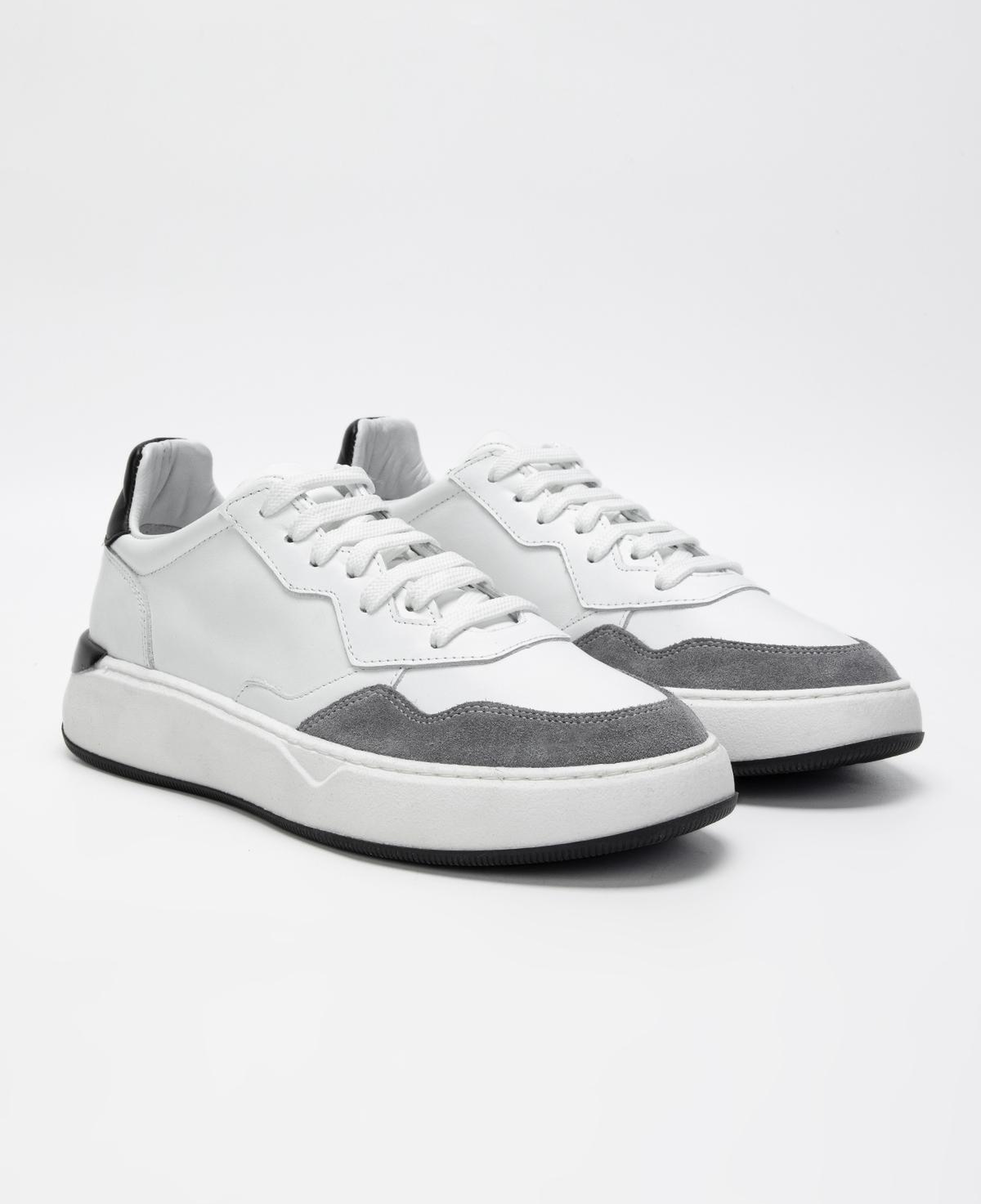 Valmenti Erkek Hakiki Deri Beyaz/Gri Sneakers & Spor Ayakkabı