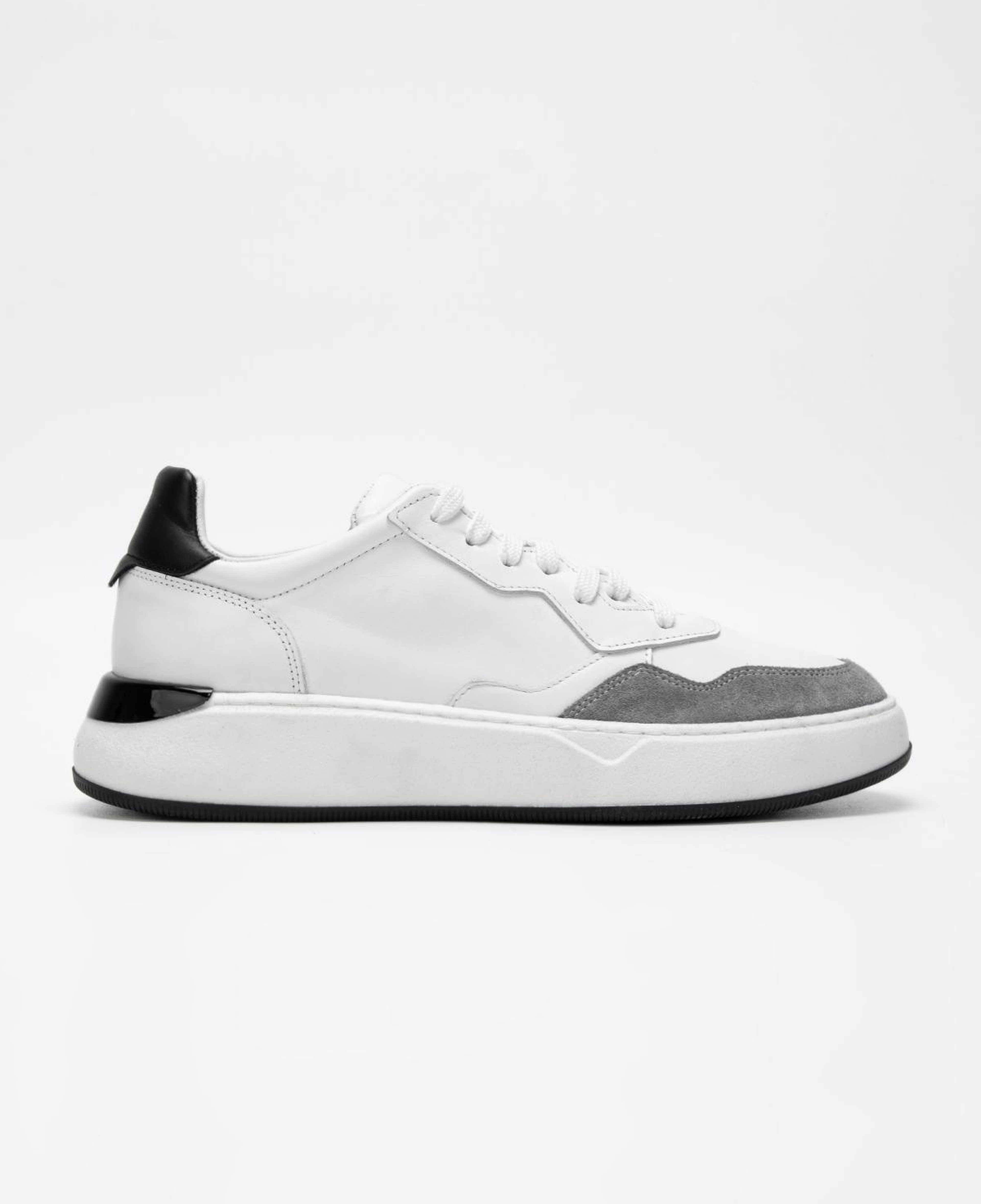 Valmenti Erkek Hakiki Deri Beyaz/Gri Sneakers & Spor Ayakkabı