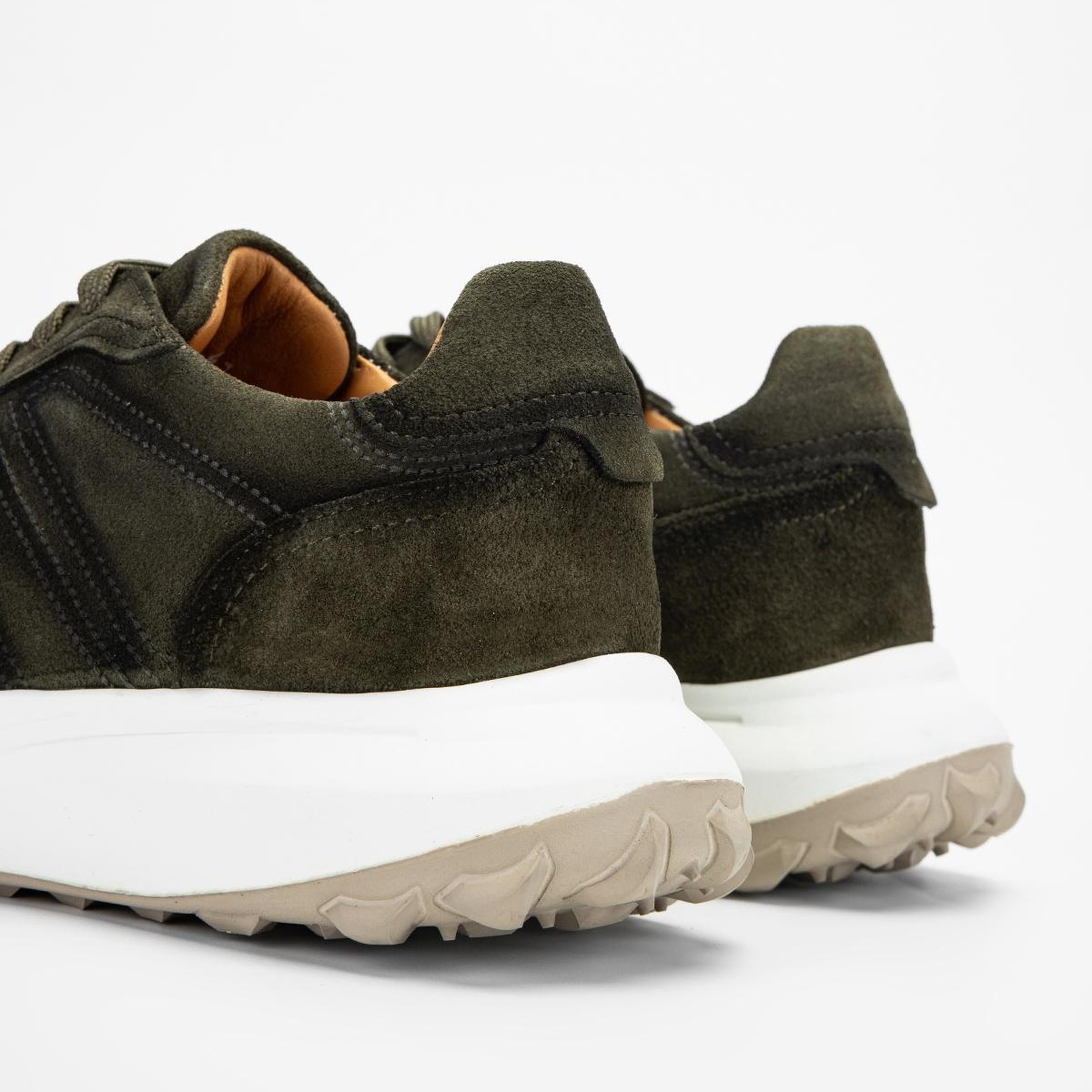 Valmenti Erkek Hakiki Deri Haki Süet Sneakers & Spor Ayakkabı