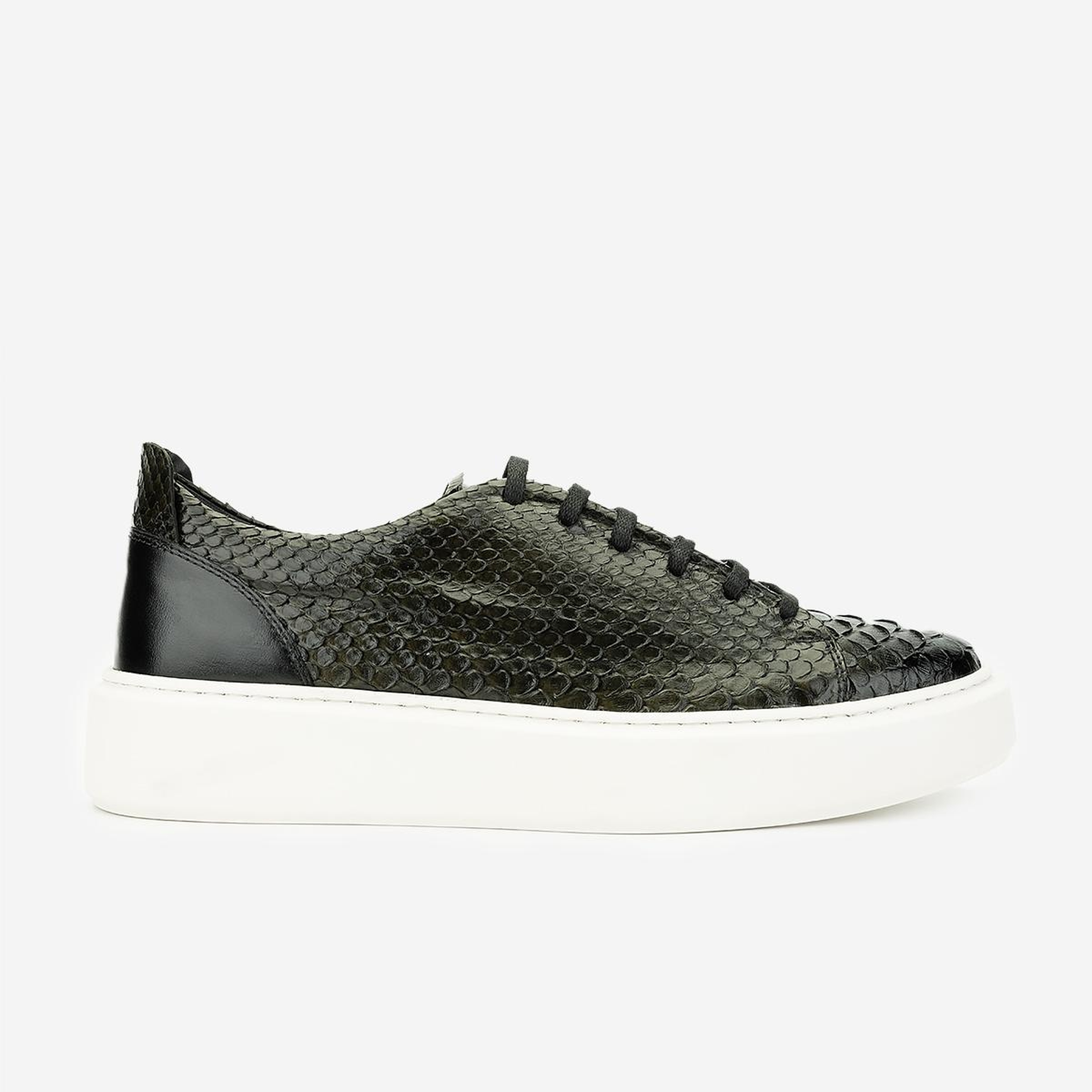Valmenti Erkek Hakiki Deri Haki Sneakers & Spor Ayakkabı