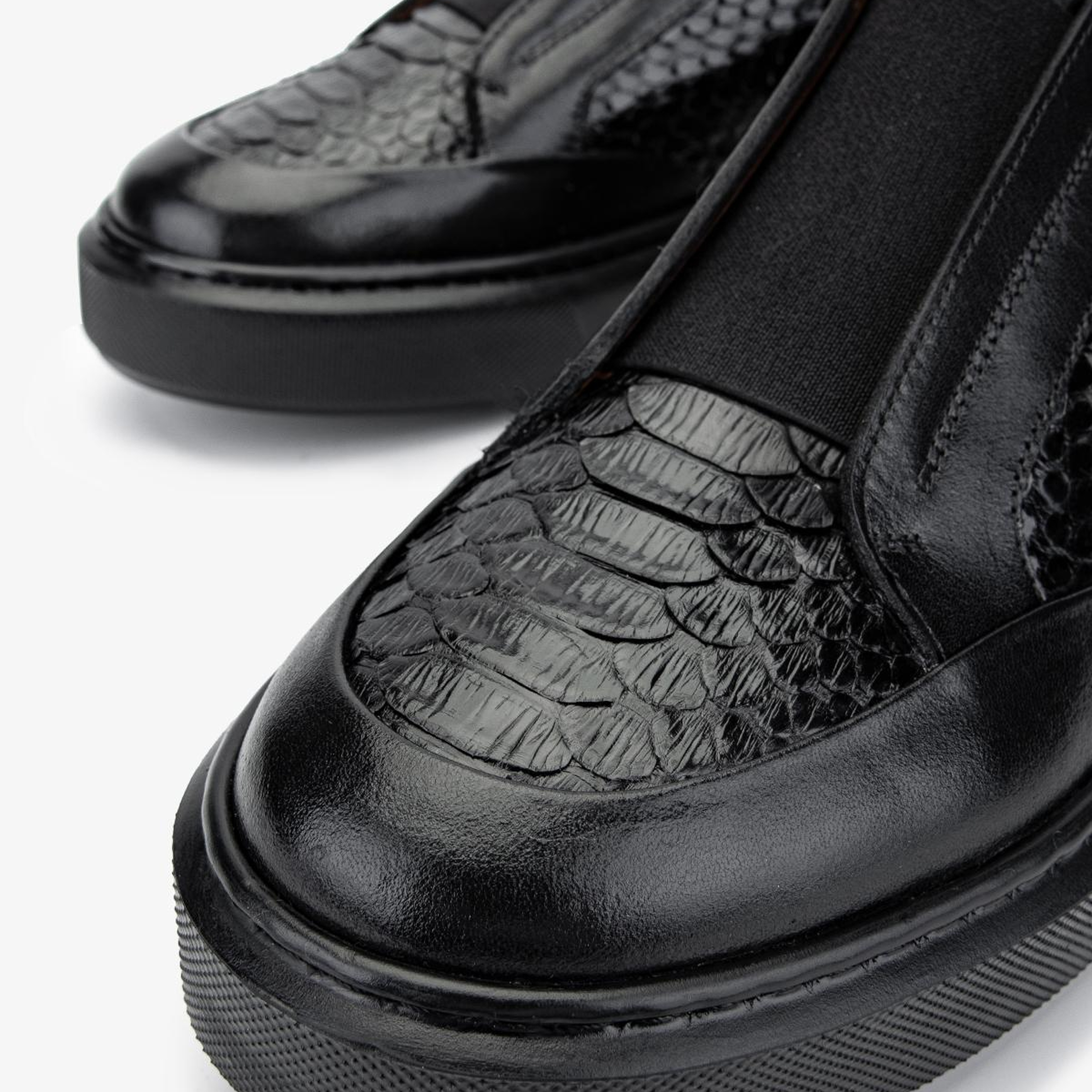 Valmenti Erkek Hakiki Deri Siyah Sneakers & Spor Ayakkabı