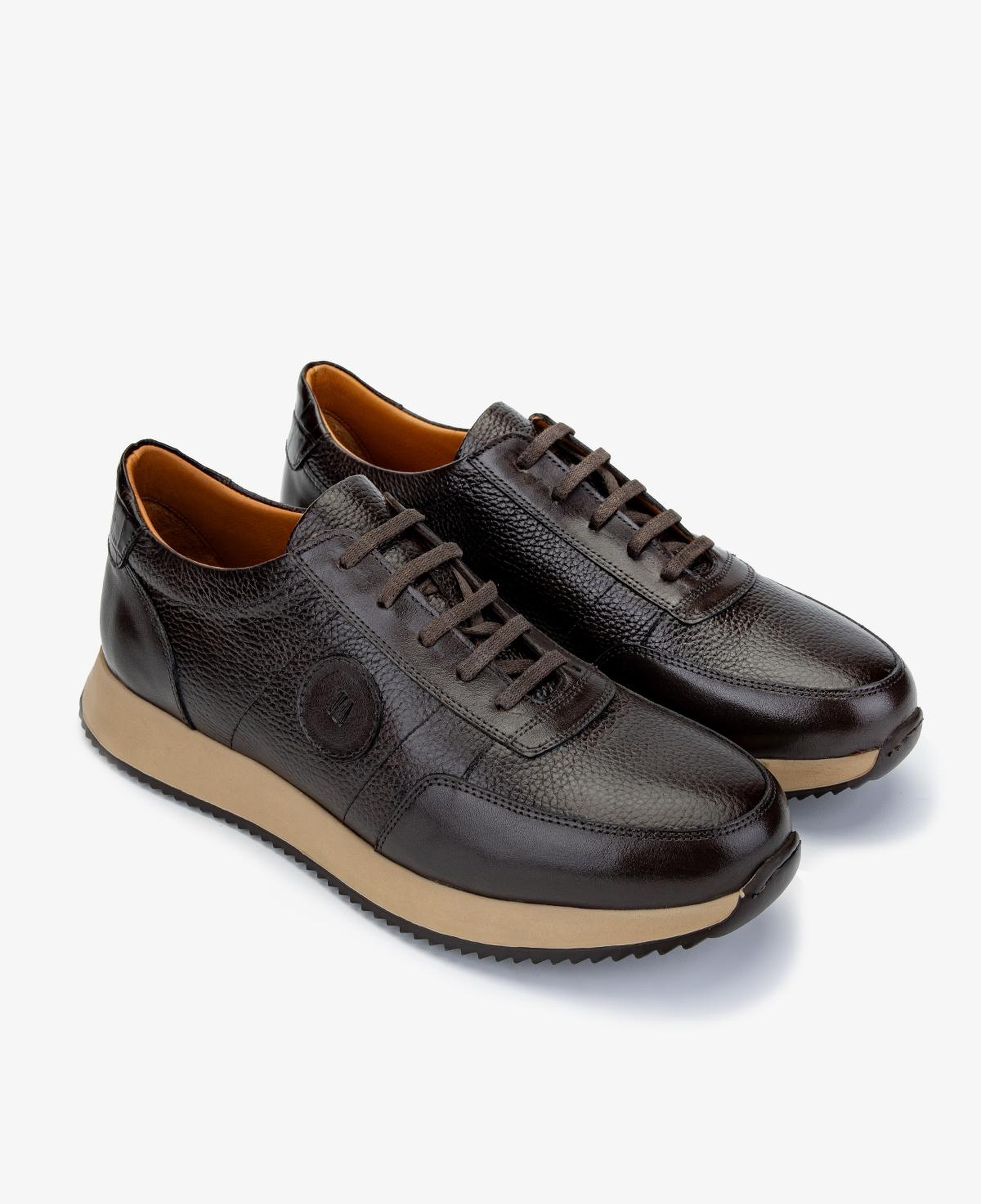 Valmenti Erkek Hakiki Deri Kahverengi Sneakers & Spor Ayakkabı