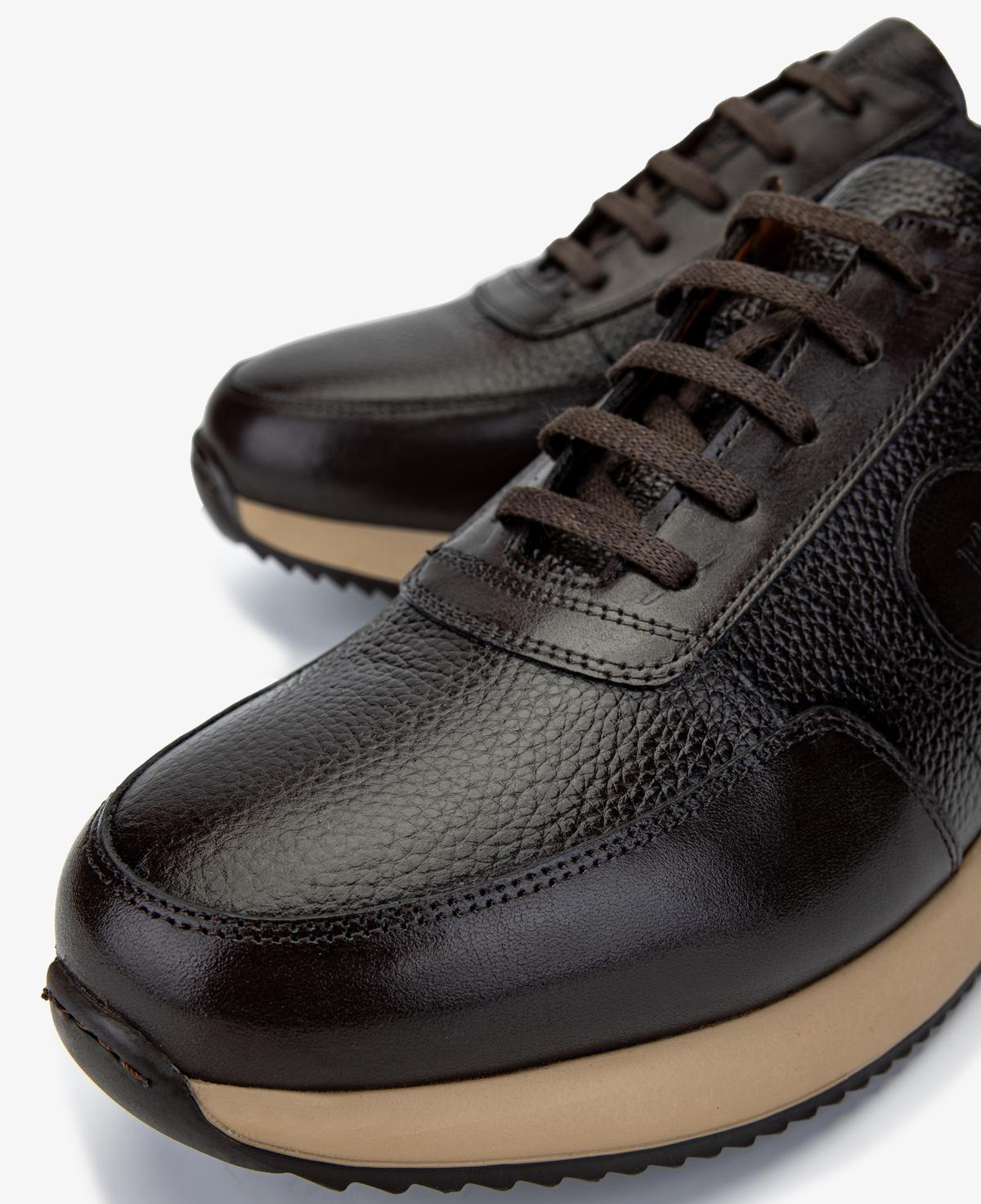 Valmenti Erkek Hakiki Deri Kahverengi Sneakers & Spor Ayakkabı