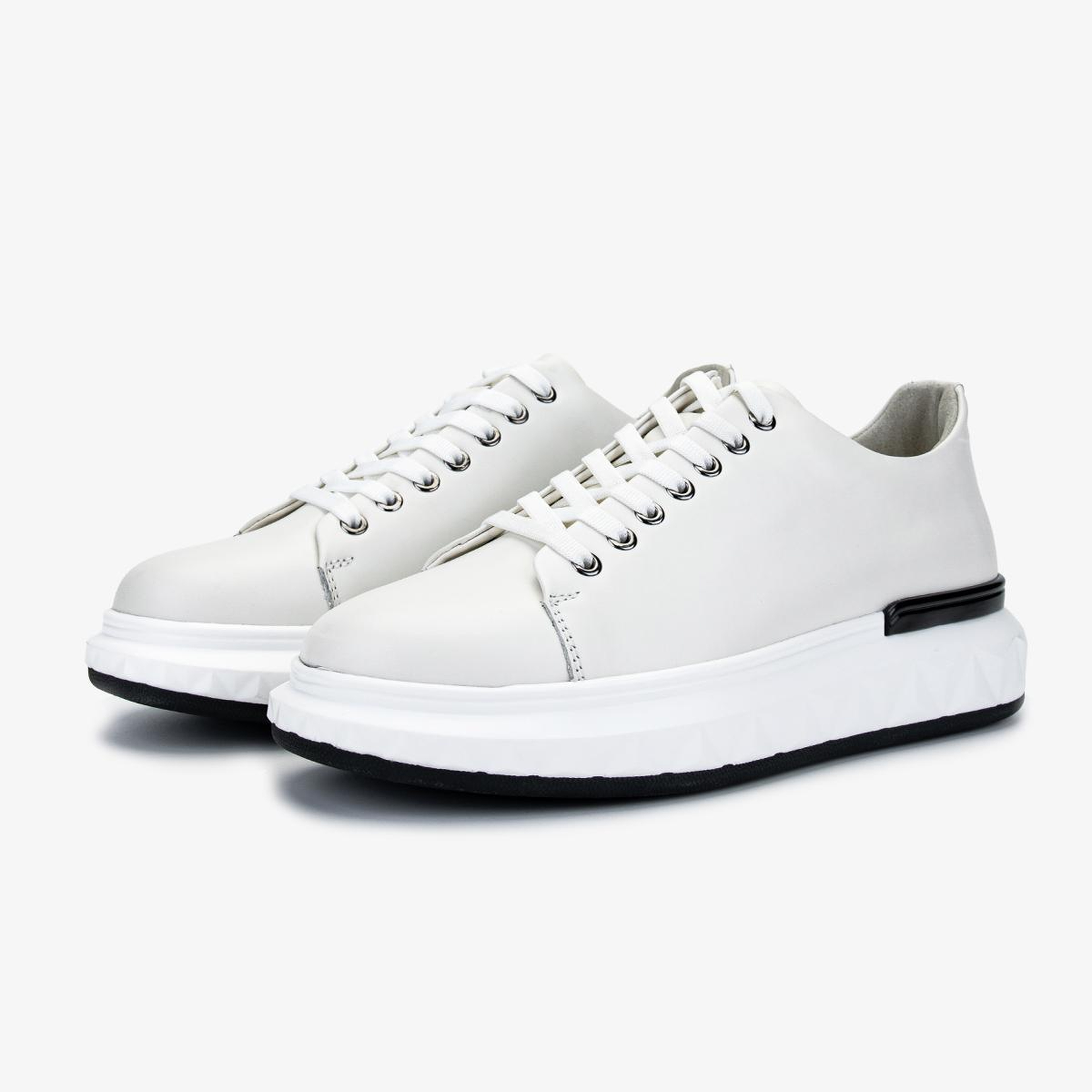 Valmenti Erkek Hakiki Deri Beyaz Sneakers & Spor Ayakkabı