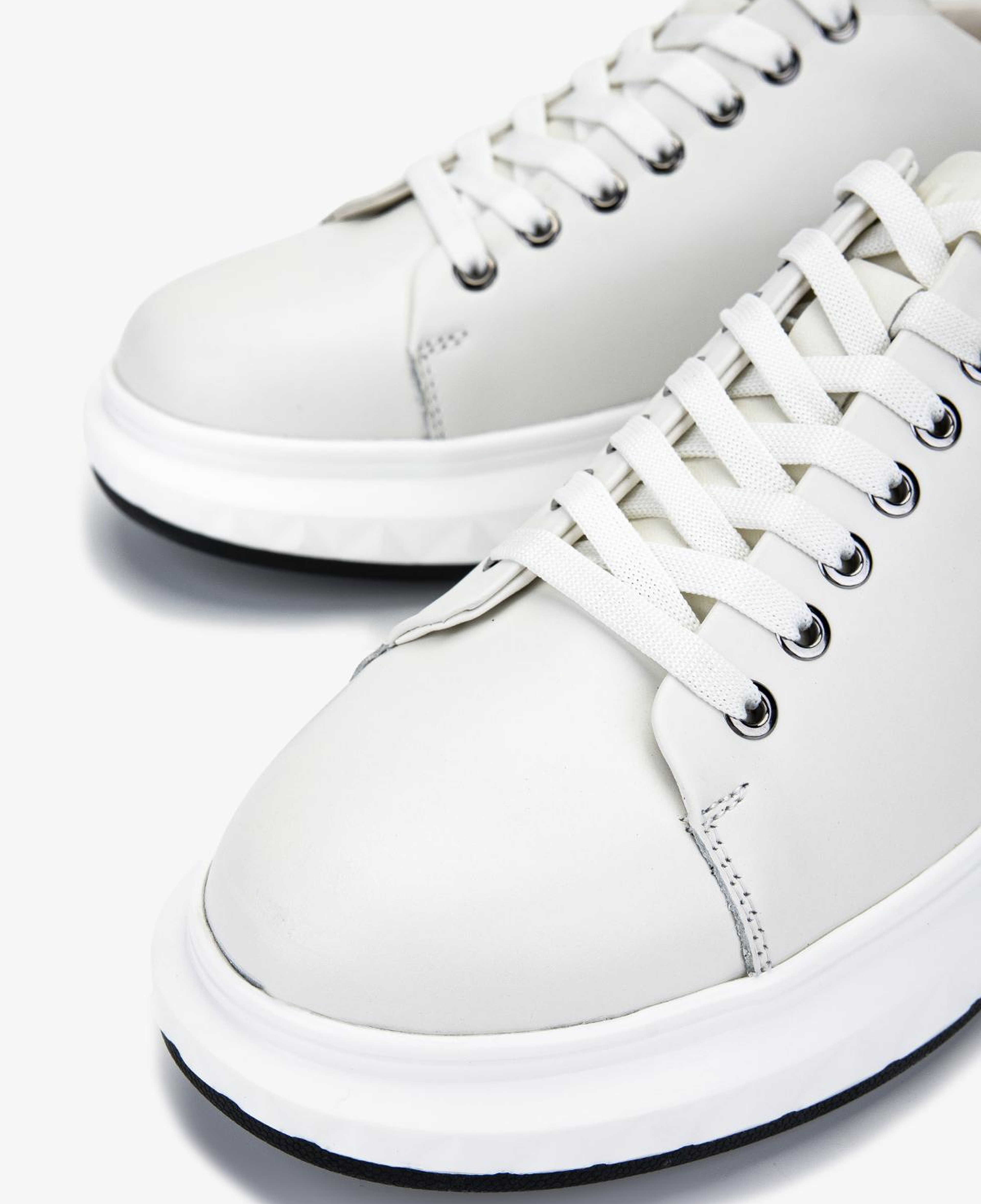 Valmenti Erkek Hakiki Deri Beyaz Sneakers & Spor Ayakkabı