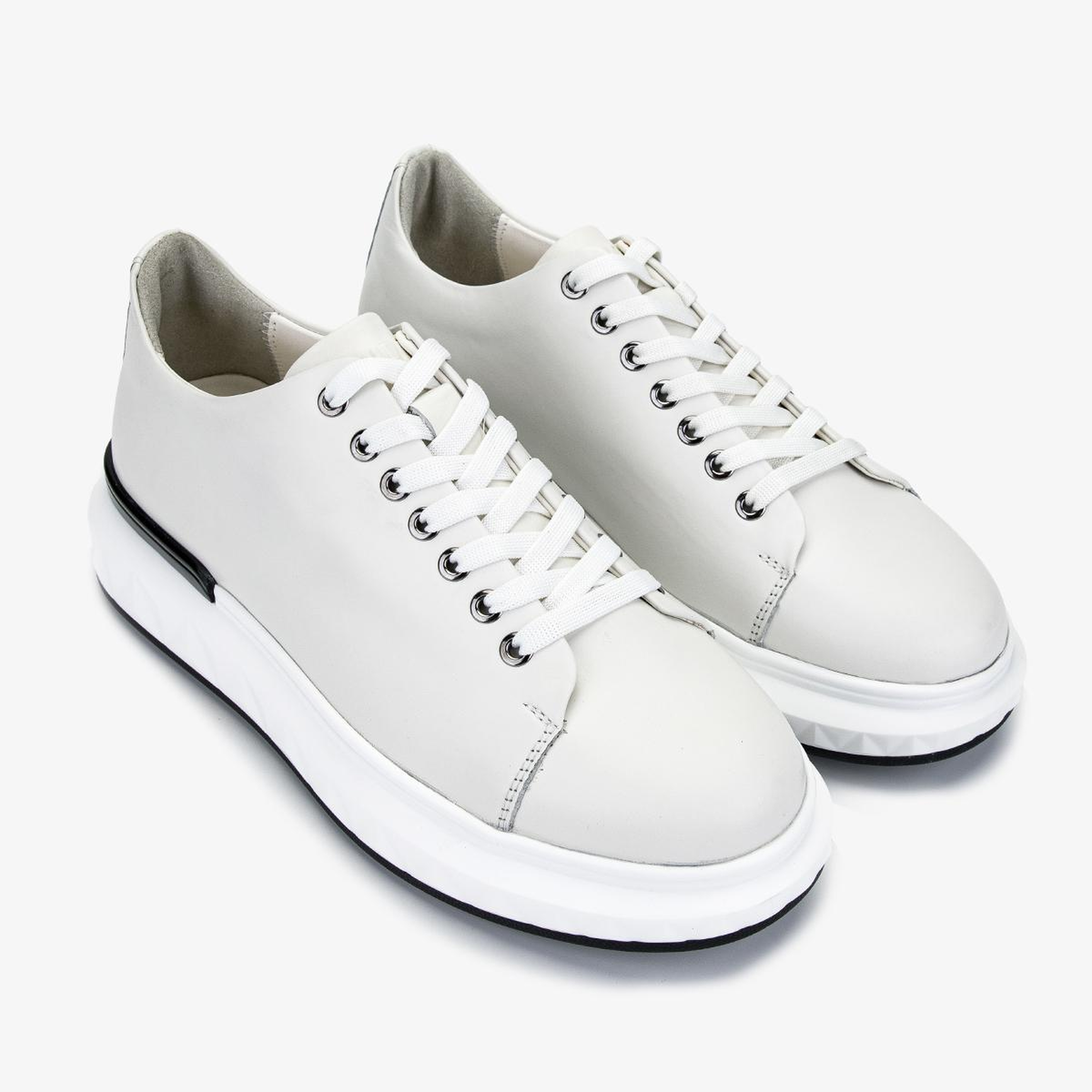 Valmenti Erkek Hakiki Deri Beyaz Sneakers & Spor Ayakkabı