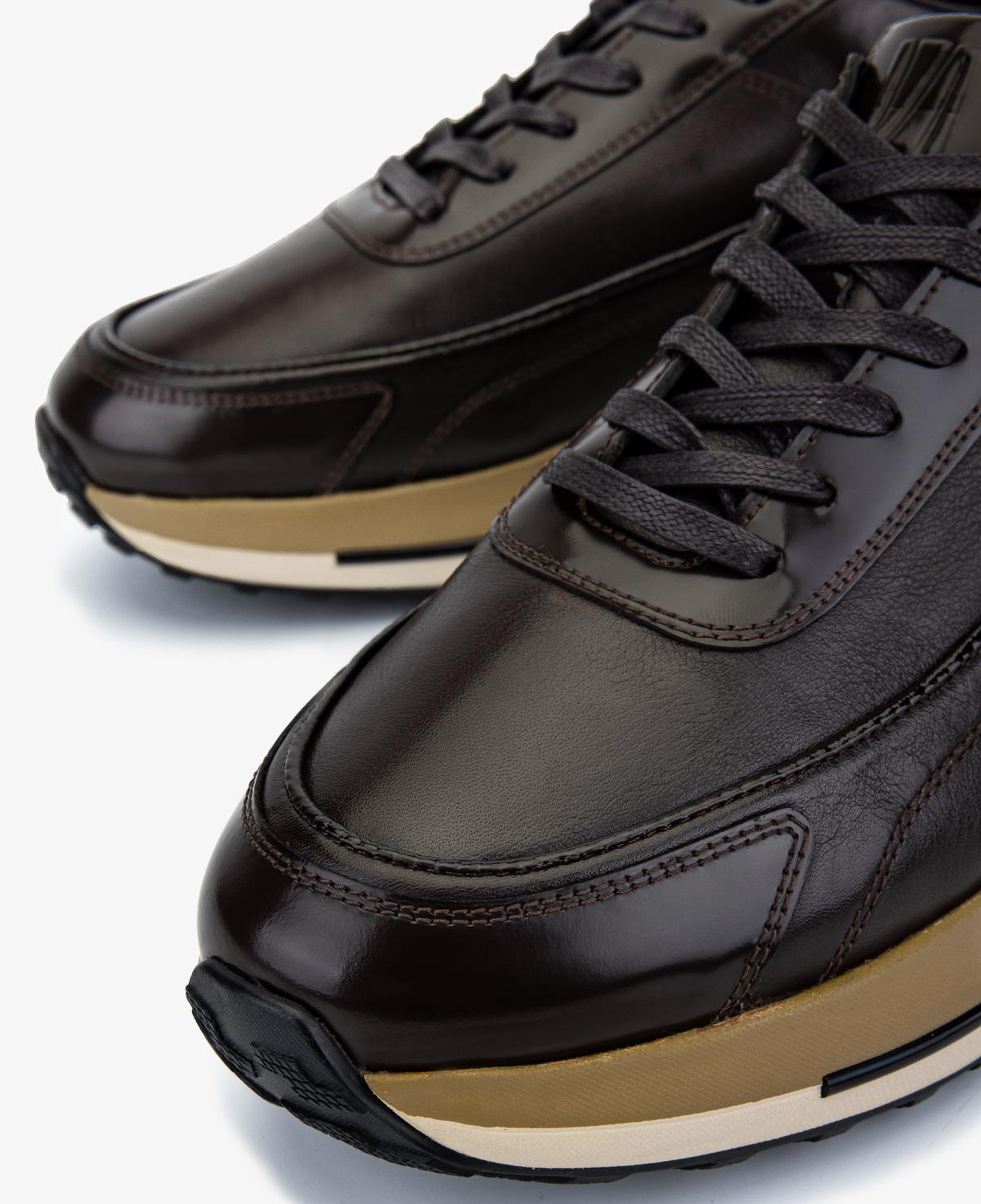 Valmenti Erkek Hakiki Deri Kahverengi Sneakers & Spor Ayakkabı