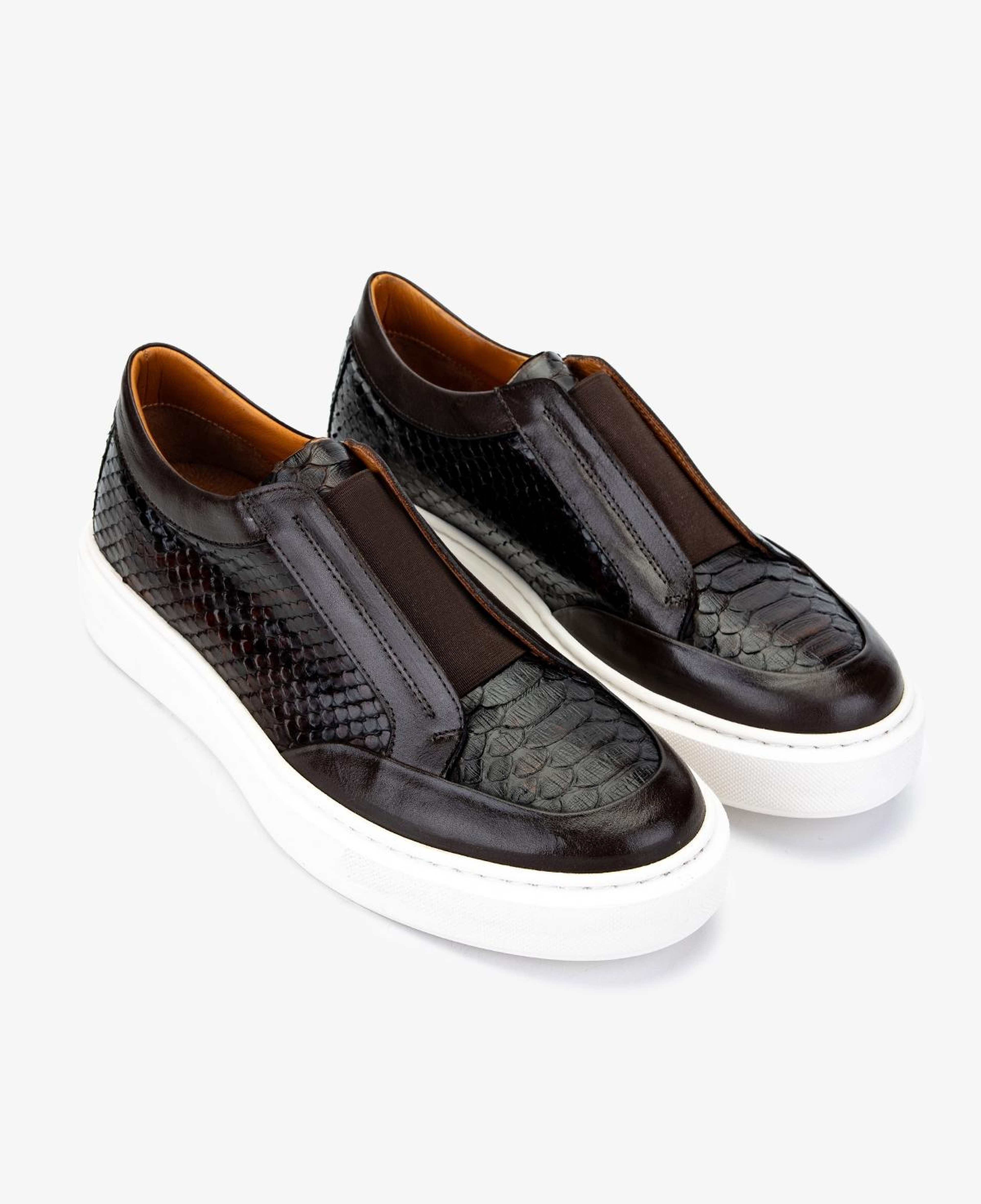 Valmenti Erkek Hakiki Deri Kahverengi Sneakers & Spor Ayakkabı