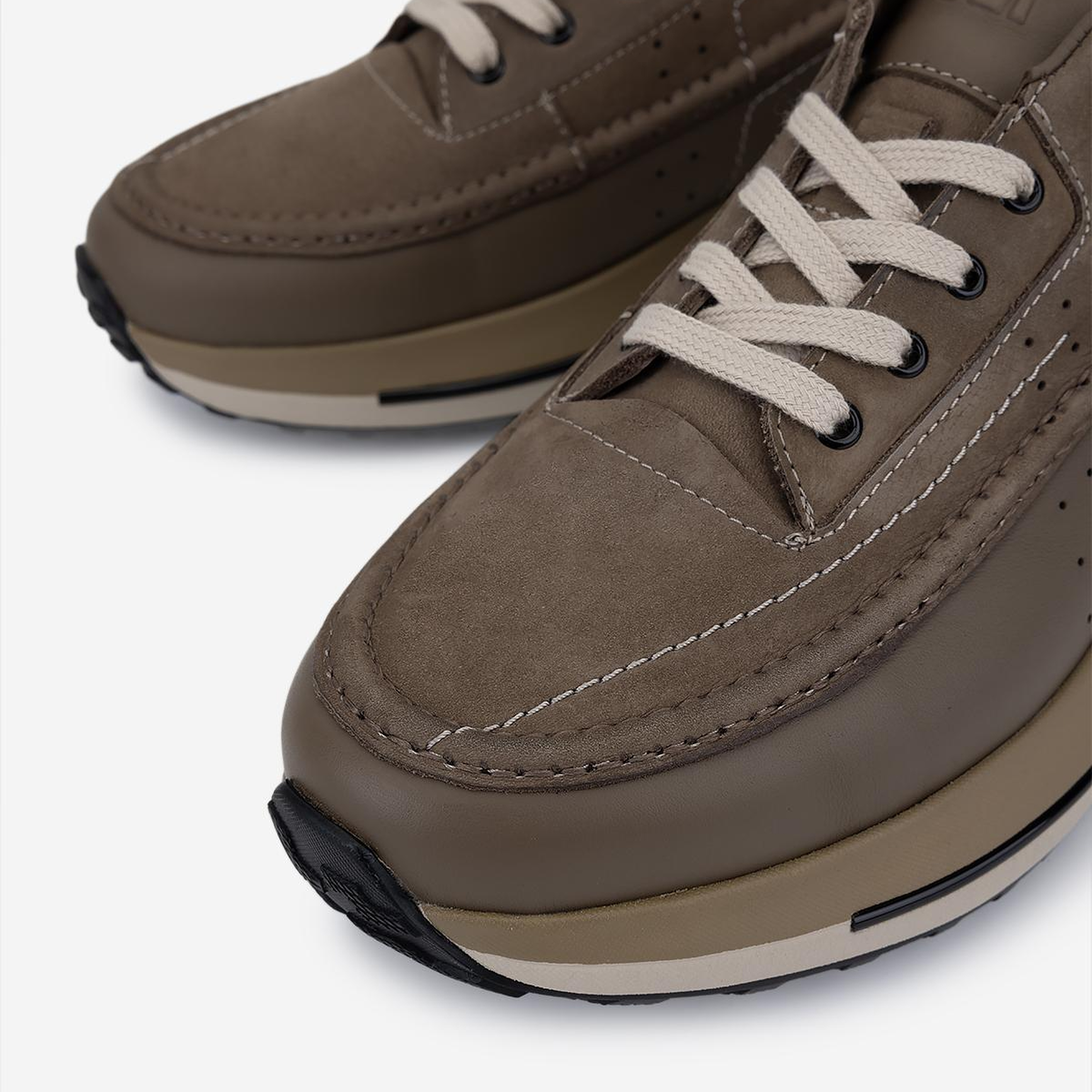 Valmenti Erkek Hakiki Deri Vizon Sneakers & Spor Ayakkabı