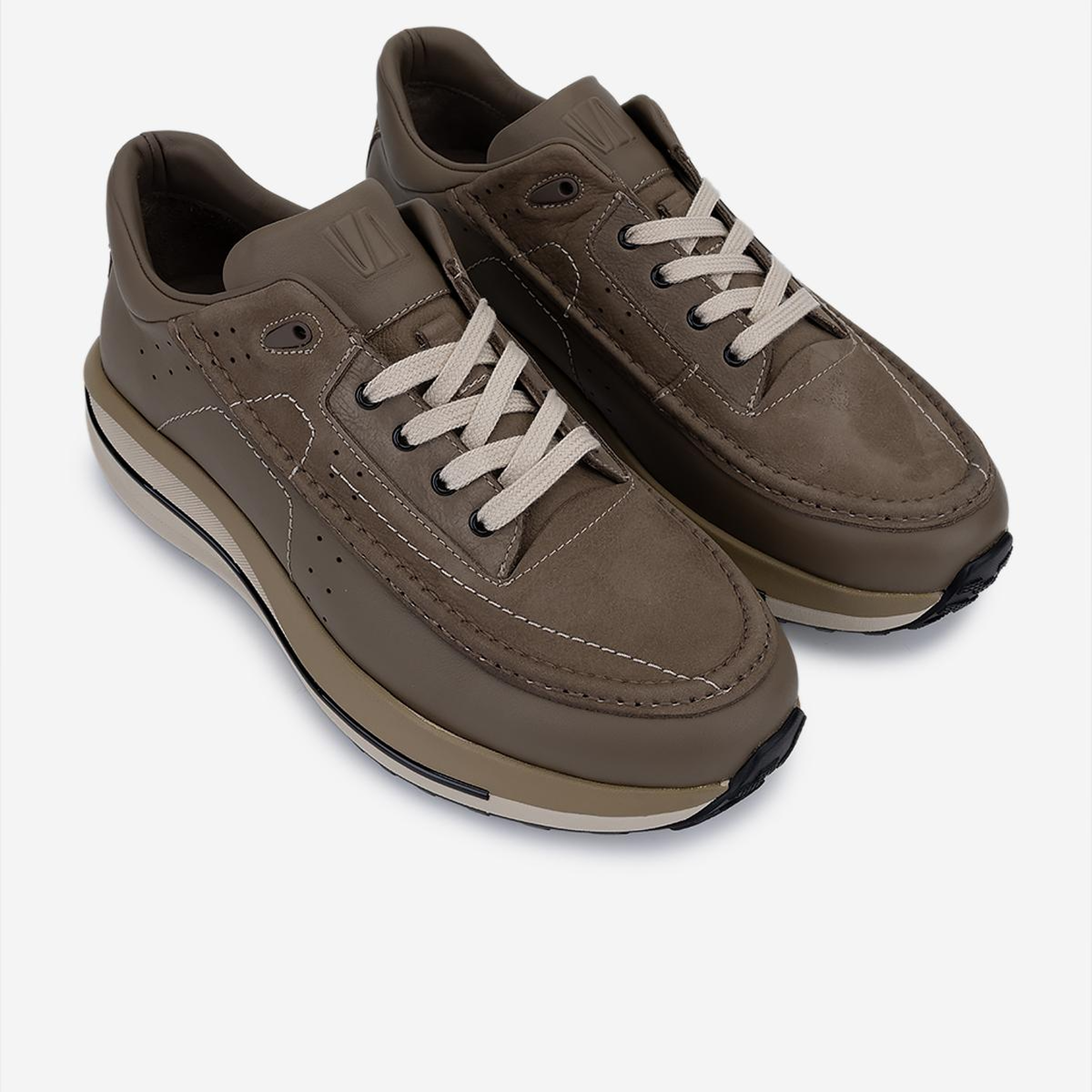 Valmenti Erkek Hakiki Deri Vizon Sneakers & Spor Ayakkabı