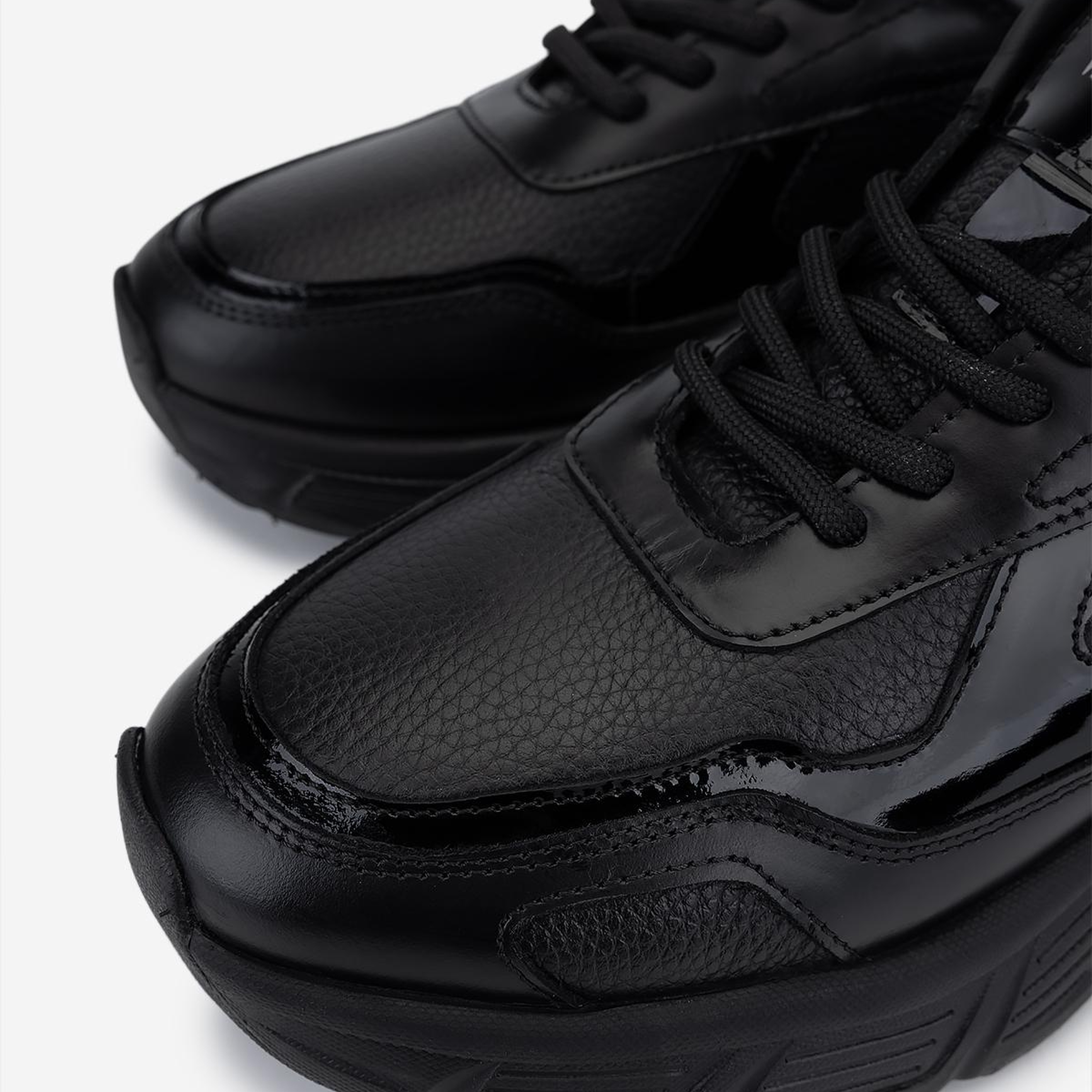 Valmenti Erkek Hakiki Deri Siyah Sneakers & Spor Ayakkabı