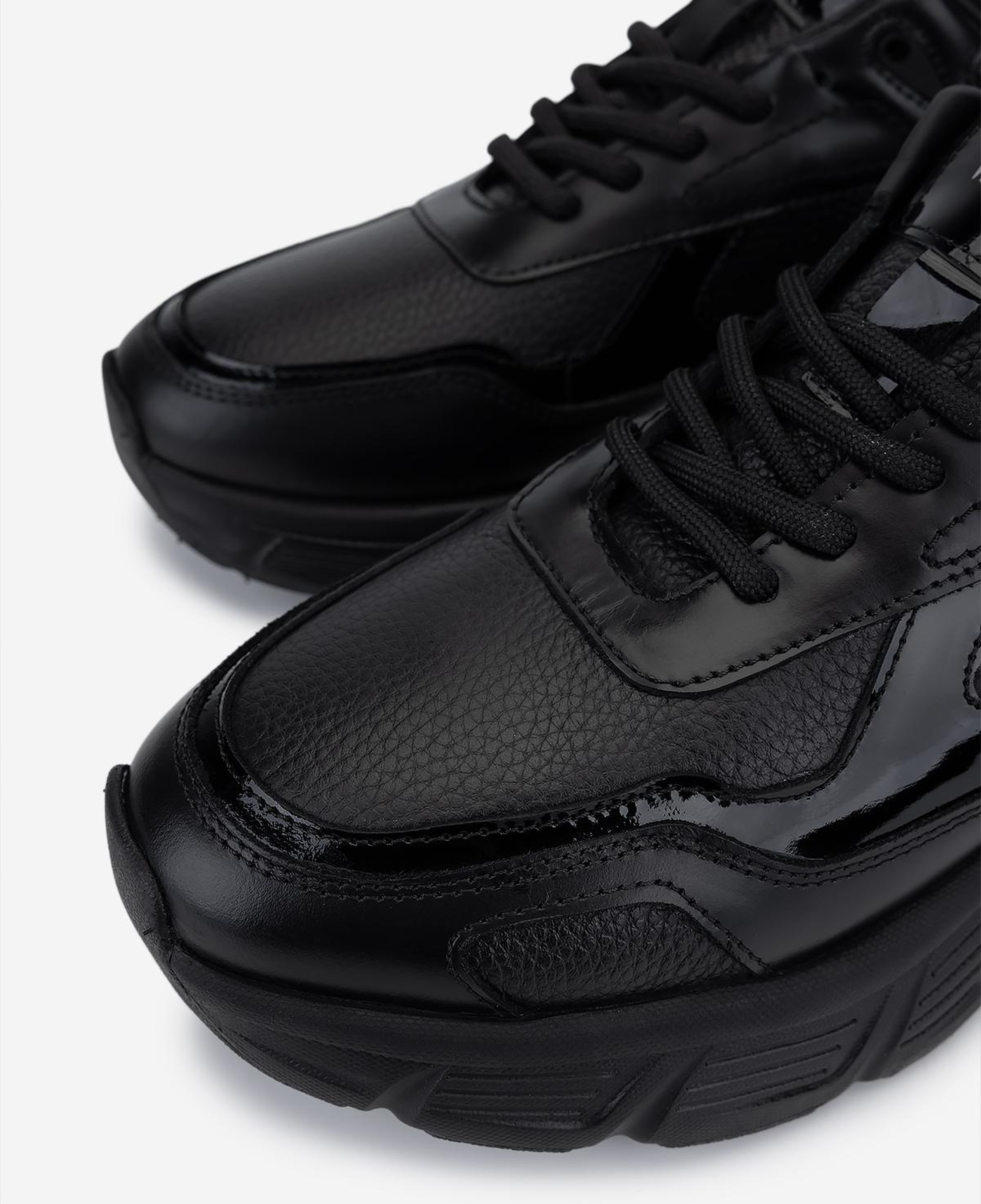 Valmenti Erkek Hakiki Deri Siyah Sneakers & Spor Ayakkabı