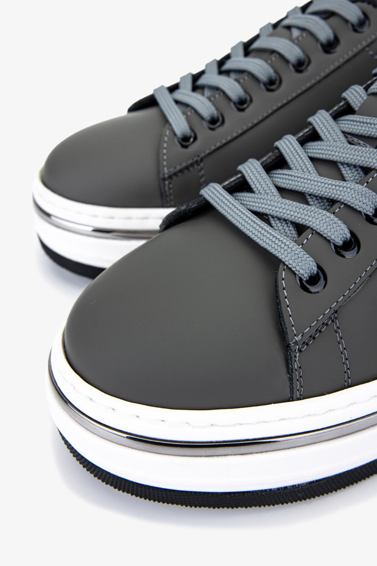 Valmenti Erkek Hakiki Deri Gri Sneakers & Spor Ayakkabı