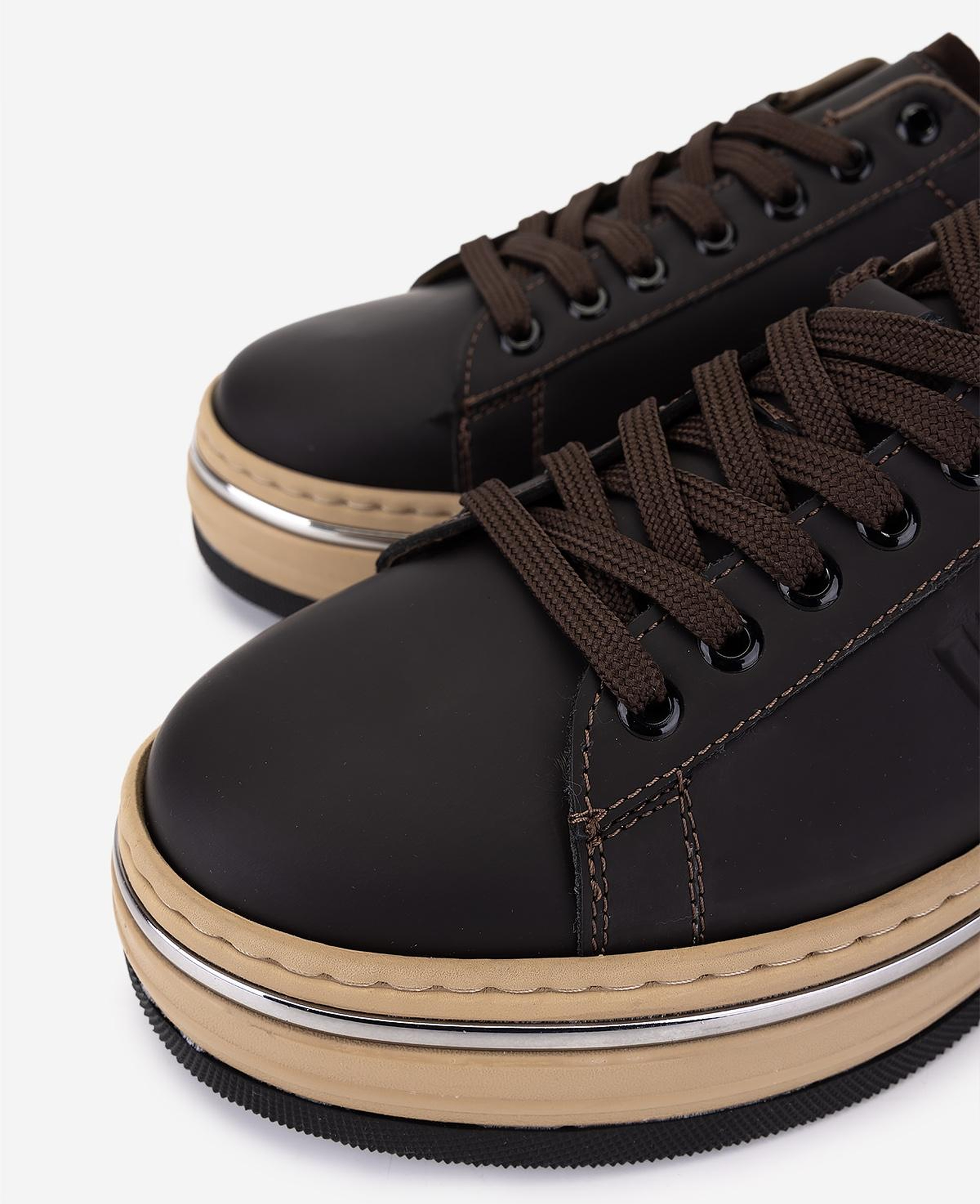 Valmenti Erkek Hakiki Deri Kahverengi Sneakers & Spor Ayakkabı