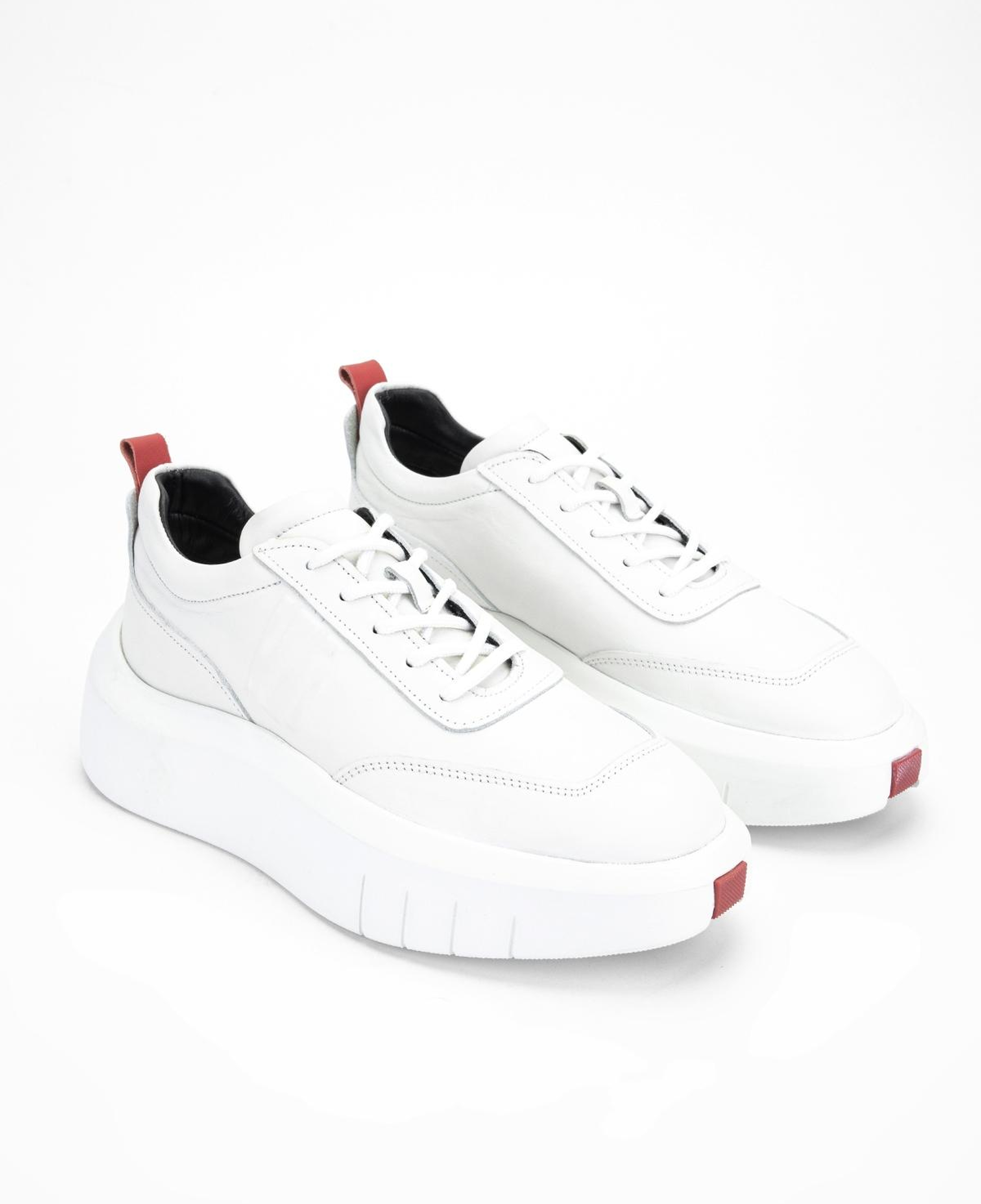 Valmenti Erkek Hakiki Deri Beyaz Sneakers & Spor Ayakkabı