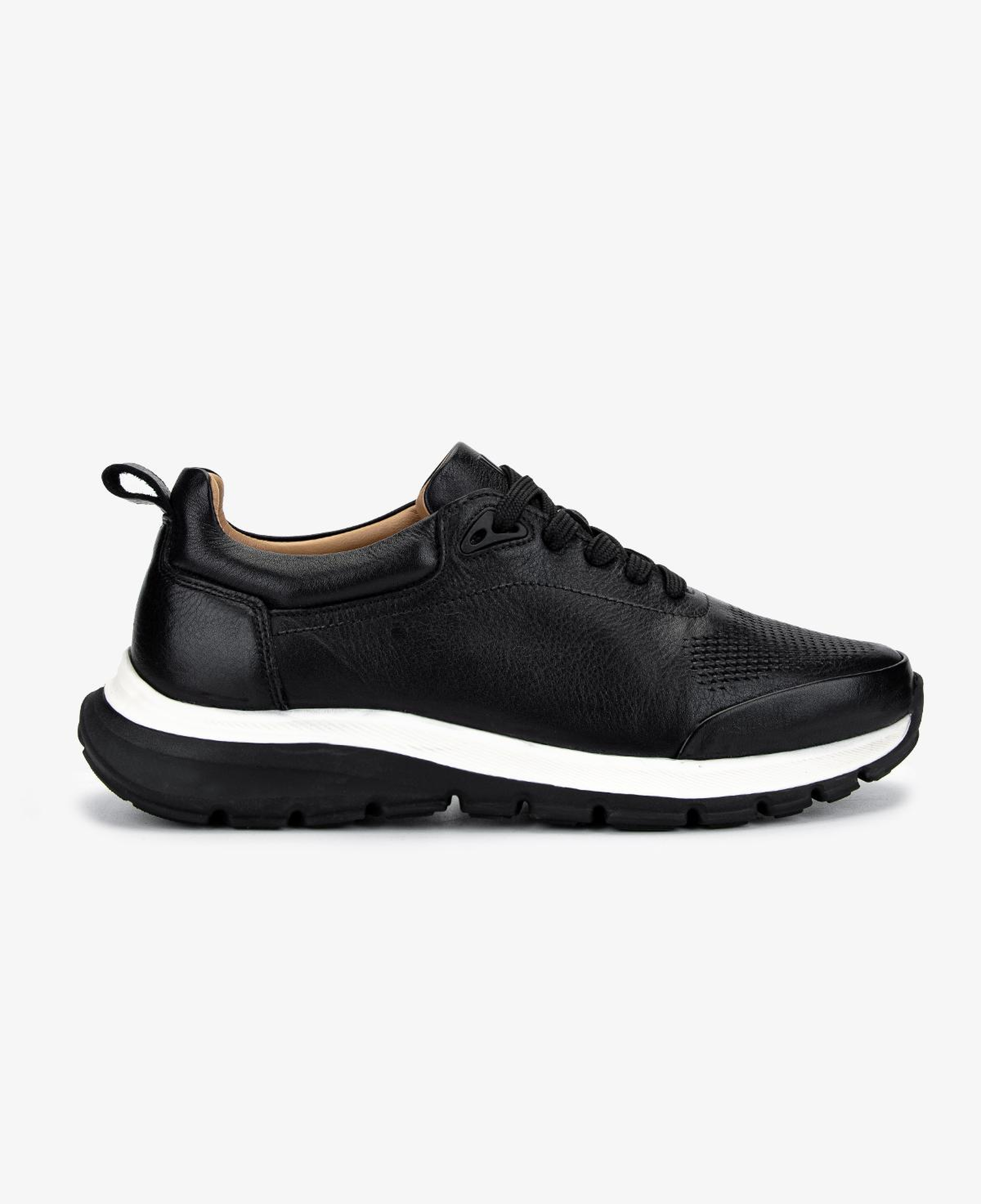 Valmenti Erkek Hakiki Deri Siyah Sneakers & Spor Ayakkabı