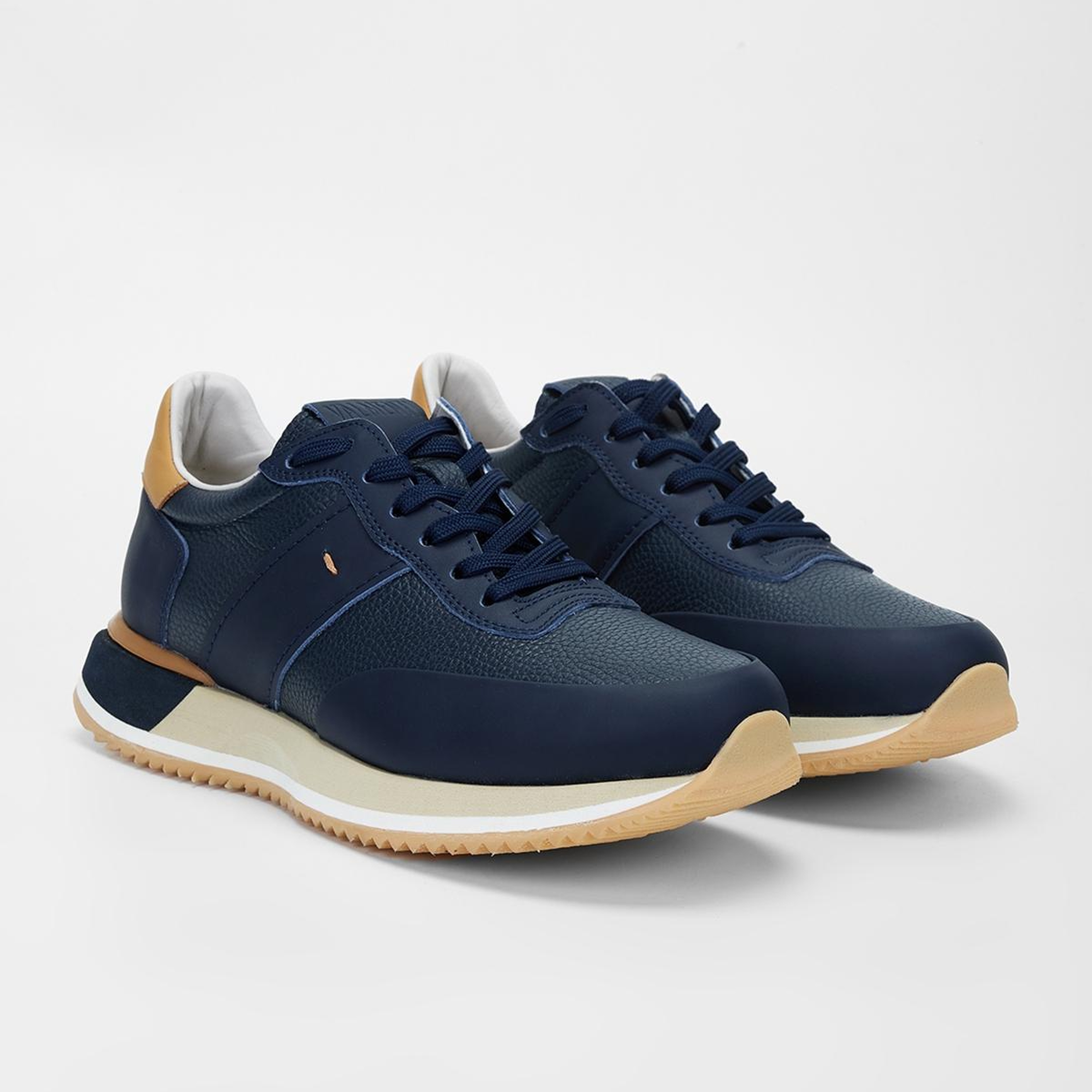 Valmenti Erkek Hakiki Deri Lacivert Sneakers & Spor Ayakkabı