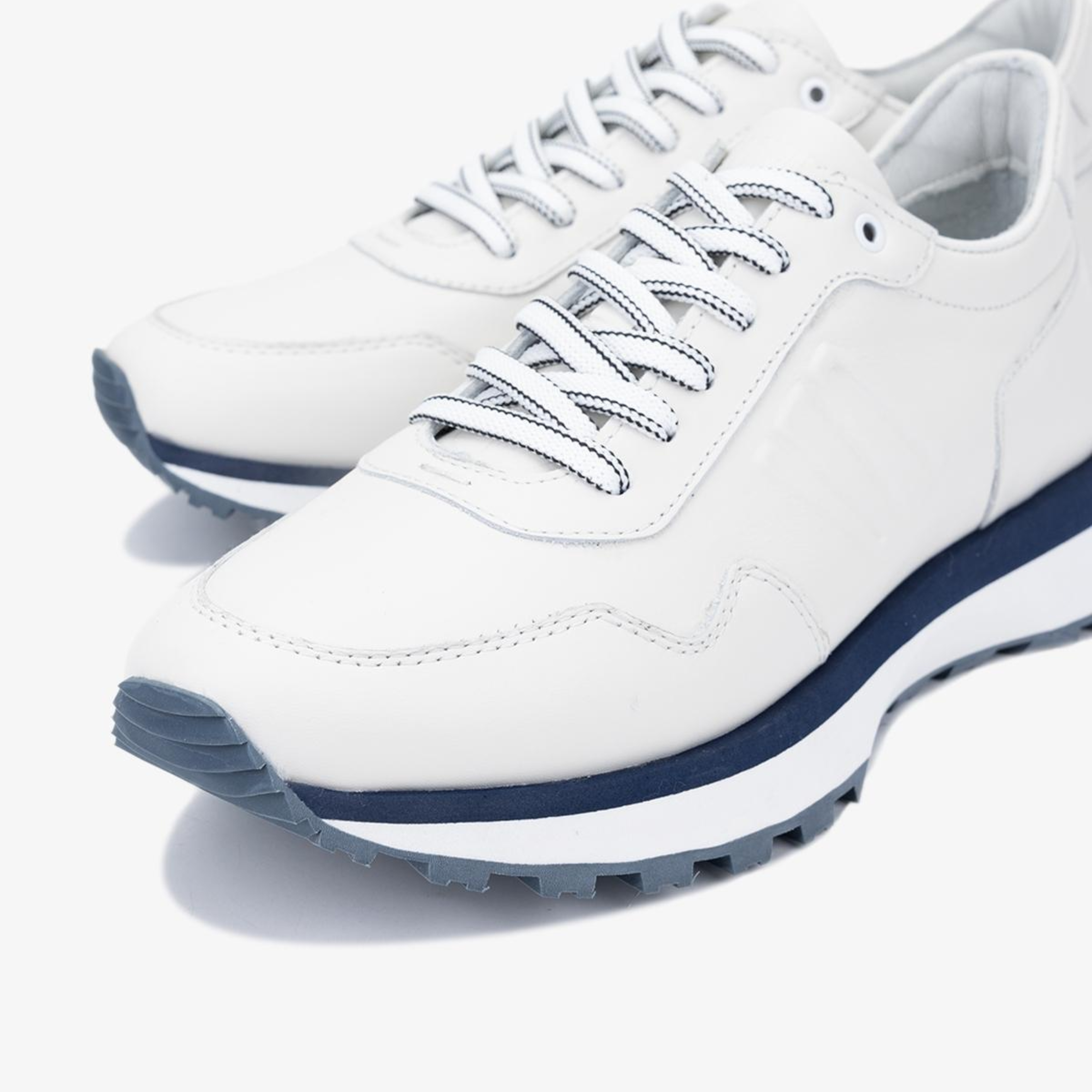 Valmenti Erkek Hakiki Deri Beyaz Sneakers & Spor Ayakkabı