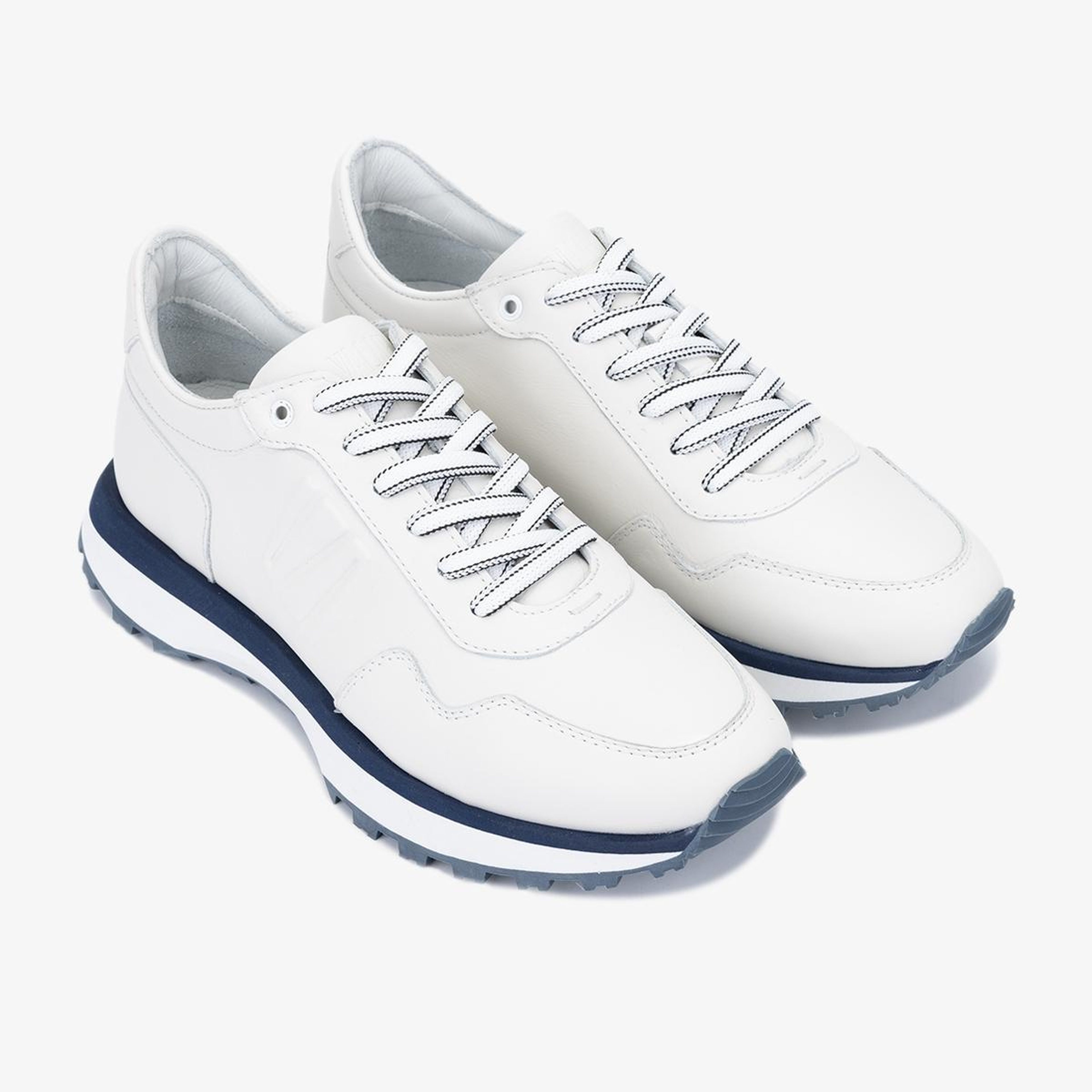 Valmenti Erkek Hakiki Deri Beyaz Sneakers & Spor Ayakkabı