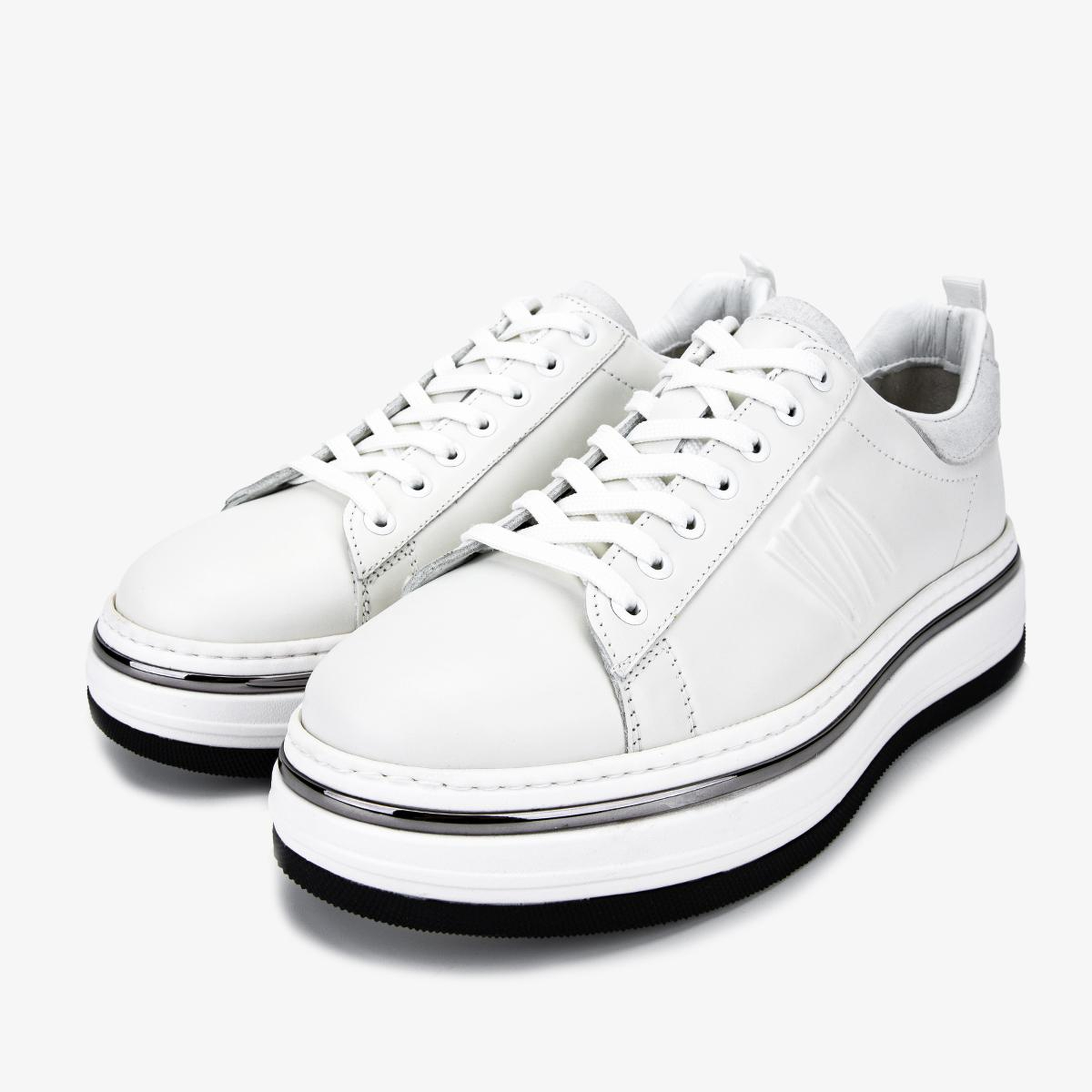 Valmenti Erkek Hakiki Deri Beyaz Sneakers & Spor Ayakkabı