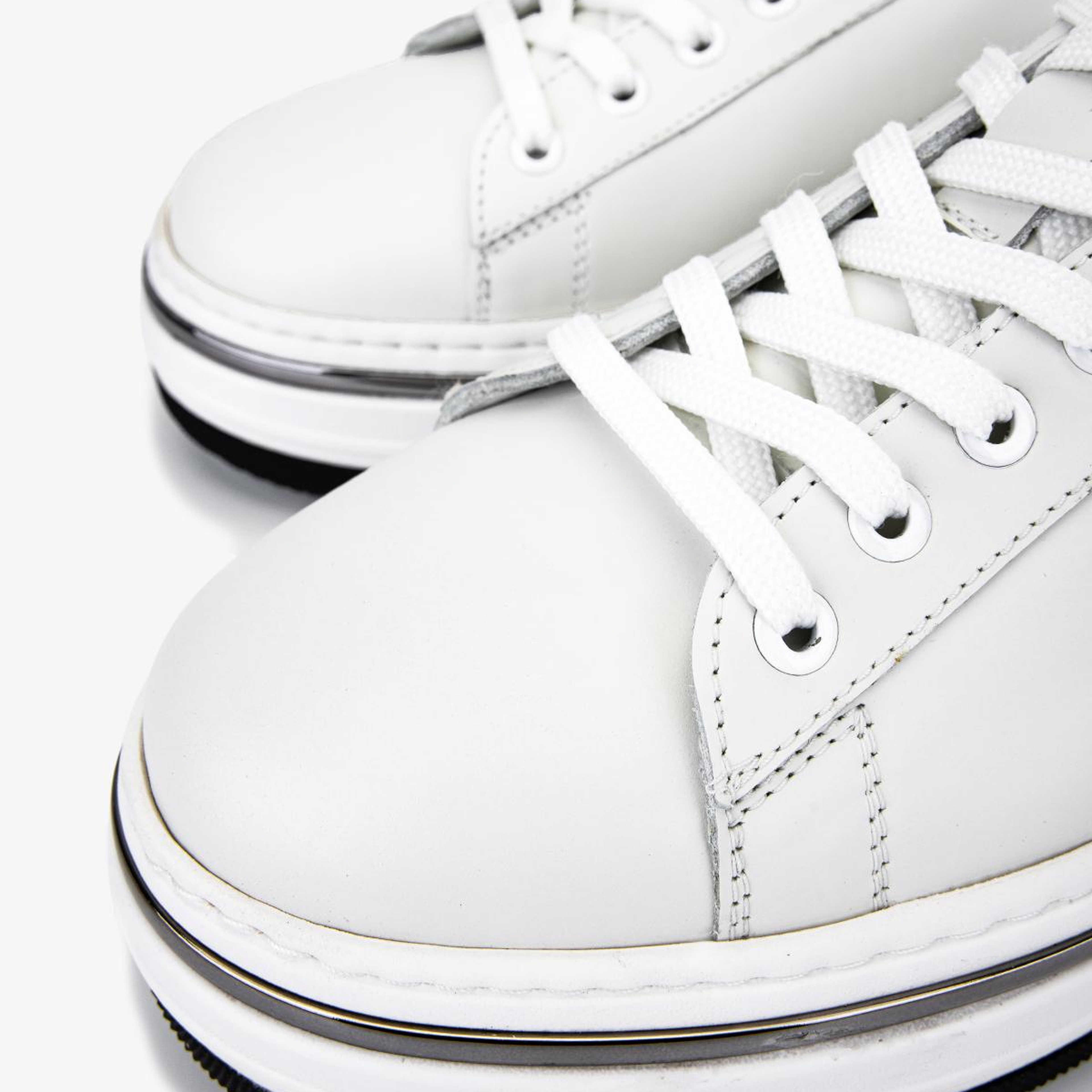 Valmenti Erkek Hakiki Deri Beyaz Sneakers & Spor Ayakkabı