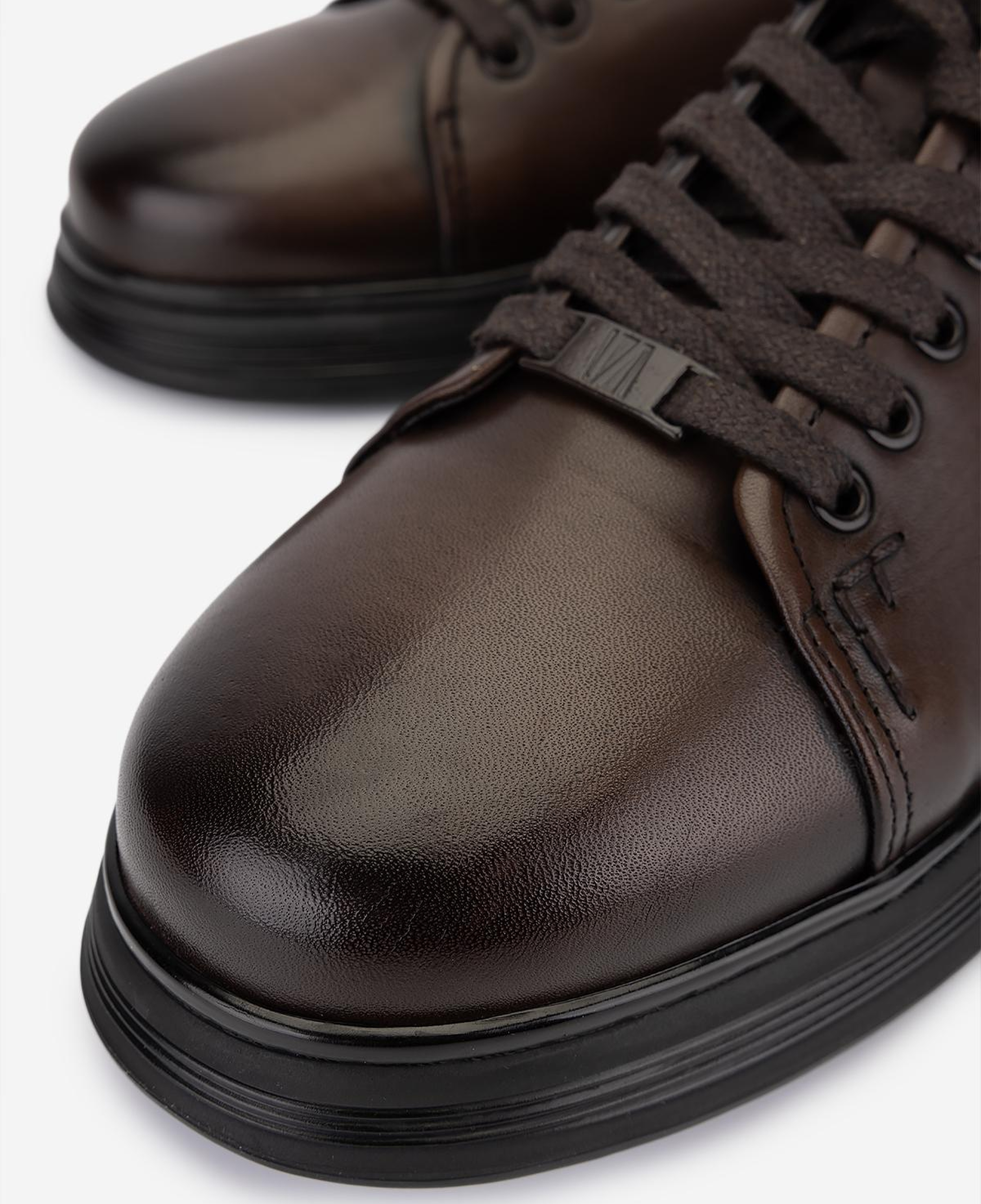 Valmenti Erkek Hakiki Deri Kahverengi Sneakers & Spor Ayakkabı