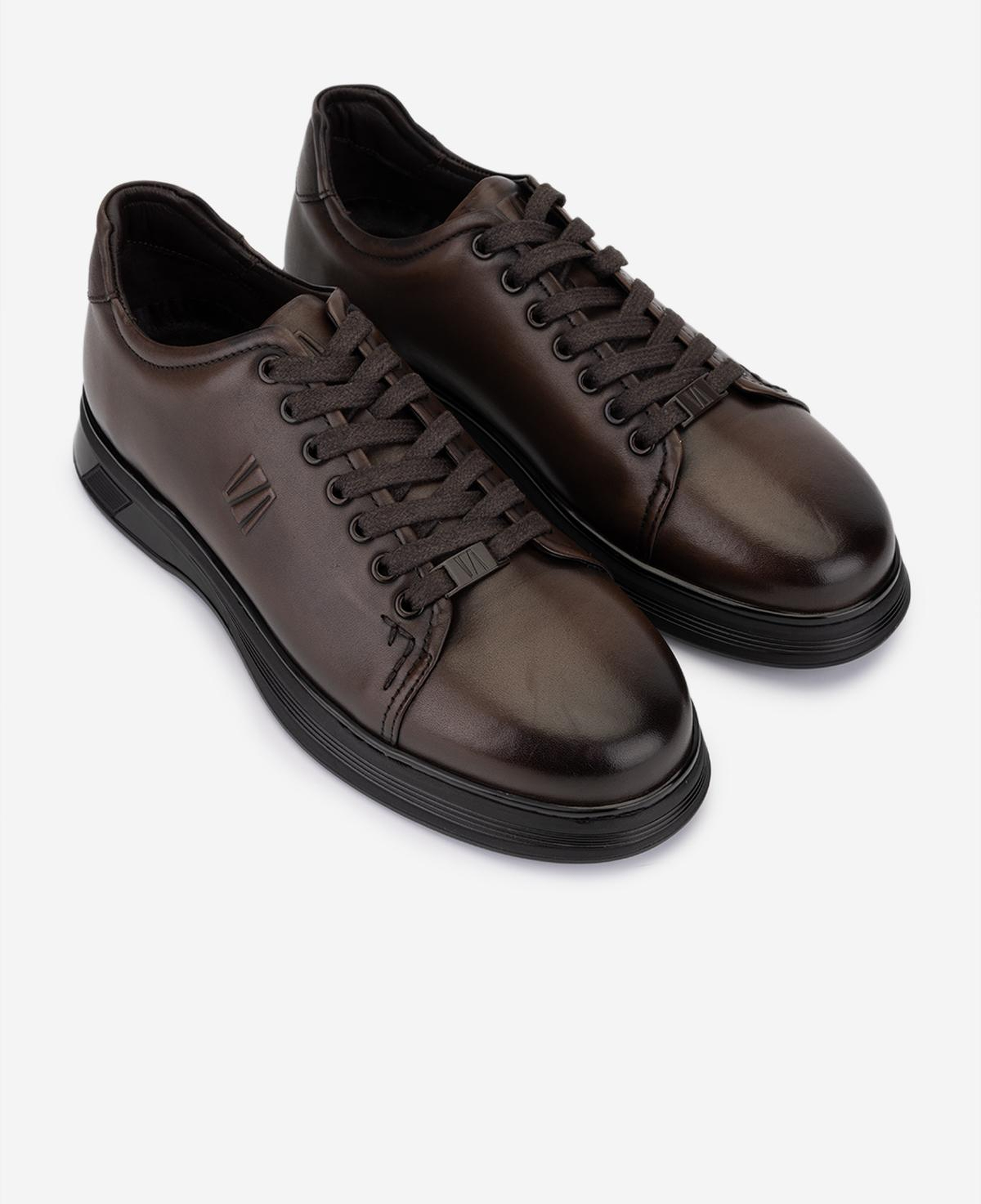 Valmenti Erkek Hakiki Deri Kahverengi Sneakers & Spor Ayakkabı