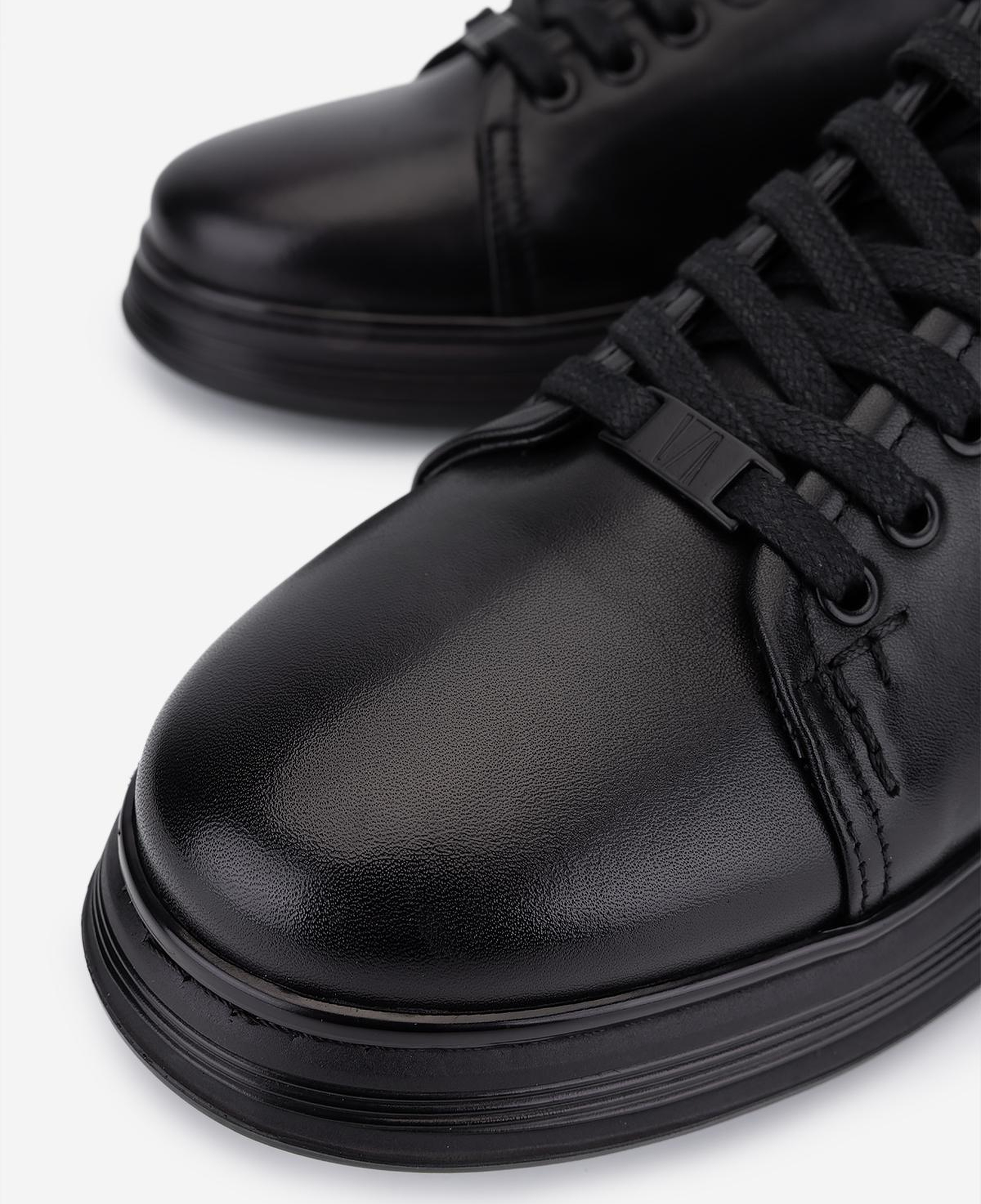 Valmenti Erkek Hakiki Deri Siyah Sneakers & Spor Ayakkabı