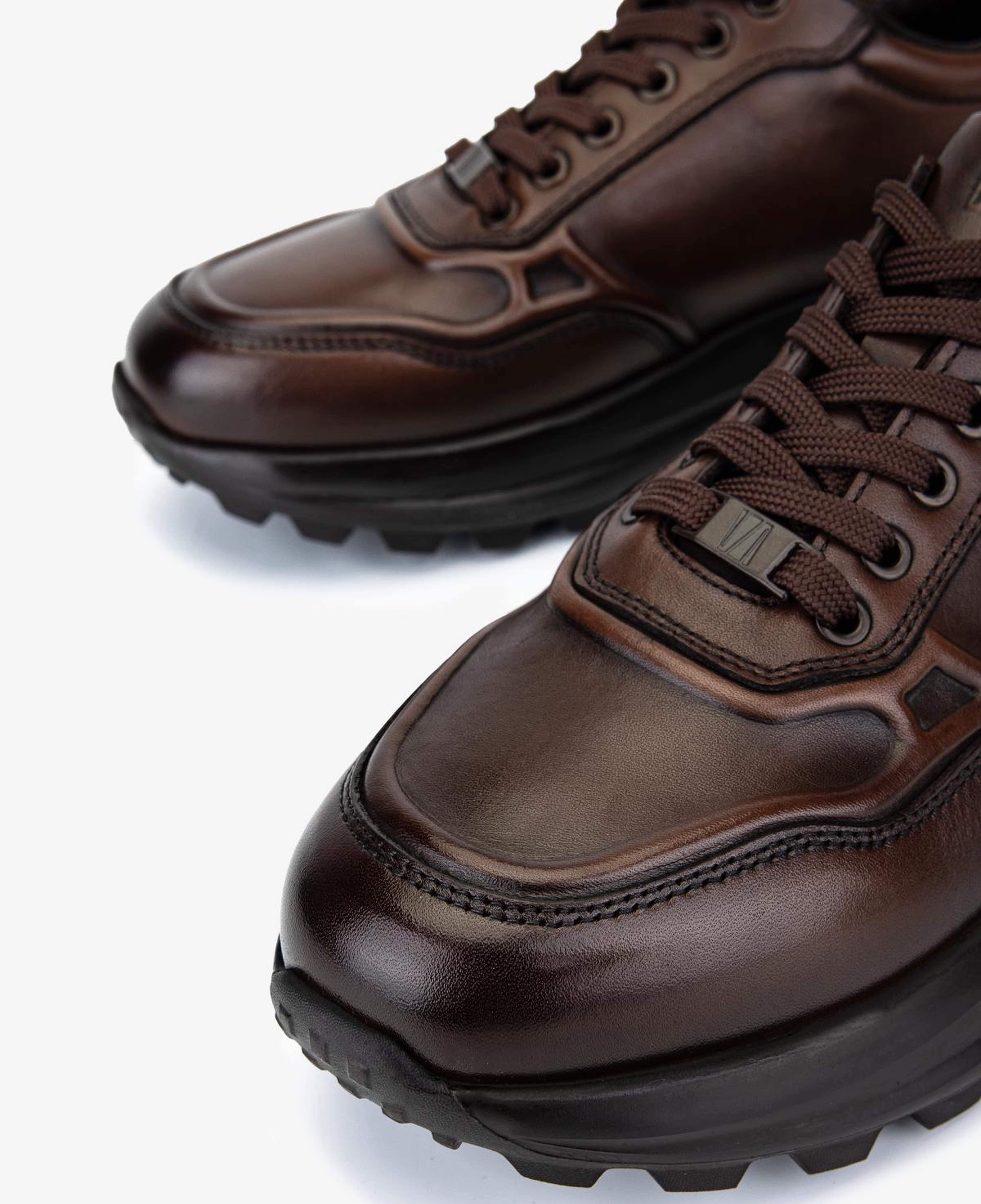 Valmenti Erkek Hakiki Deri Kahverengi Sneakers & Spor Ayakkabı