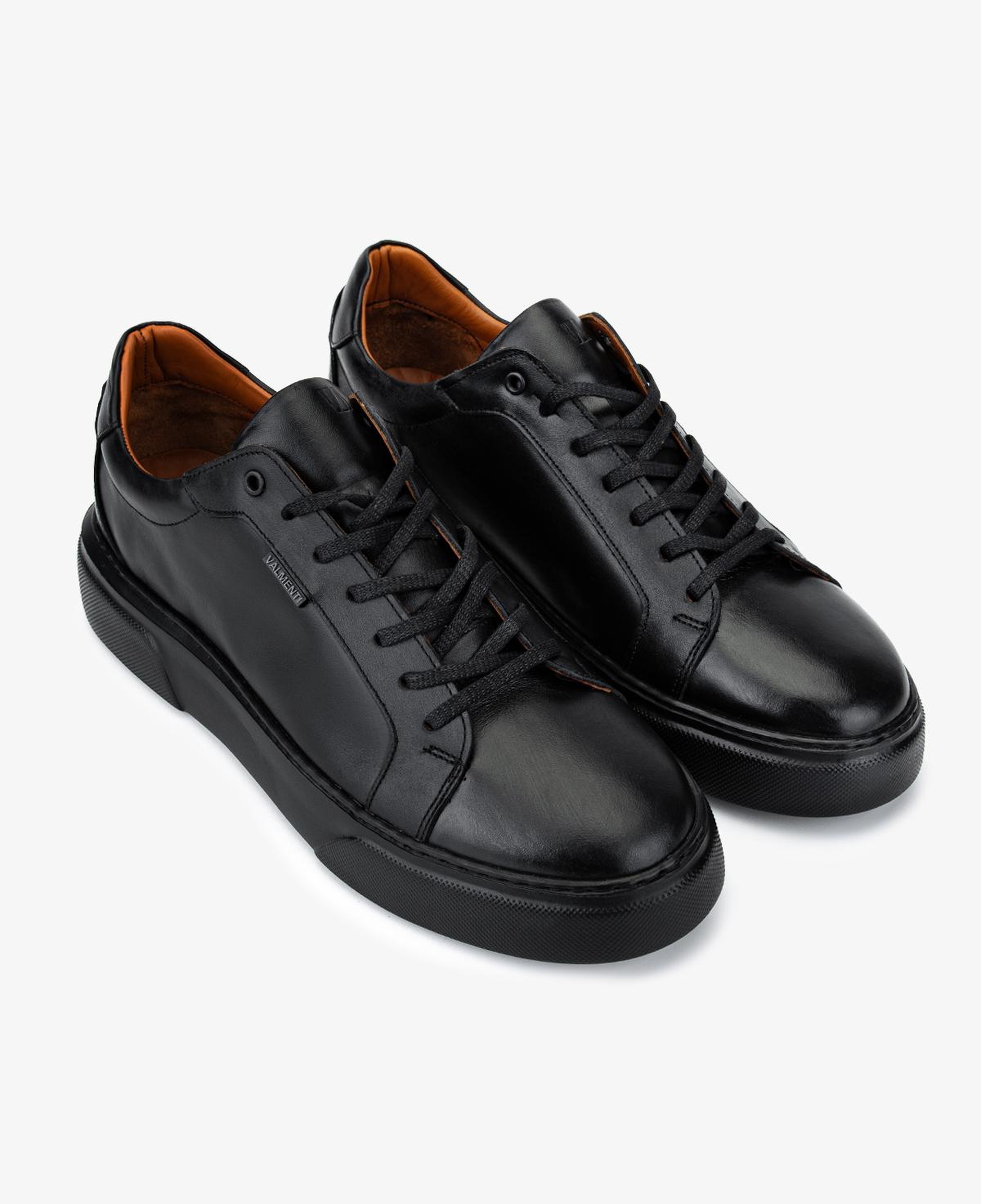 Valmenti Erkek Hakiki Deri Siyah Sneakers & Spor Ayakkabı