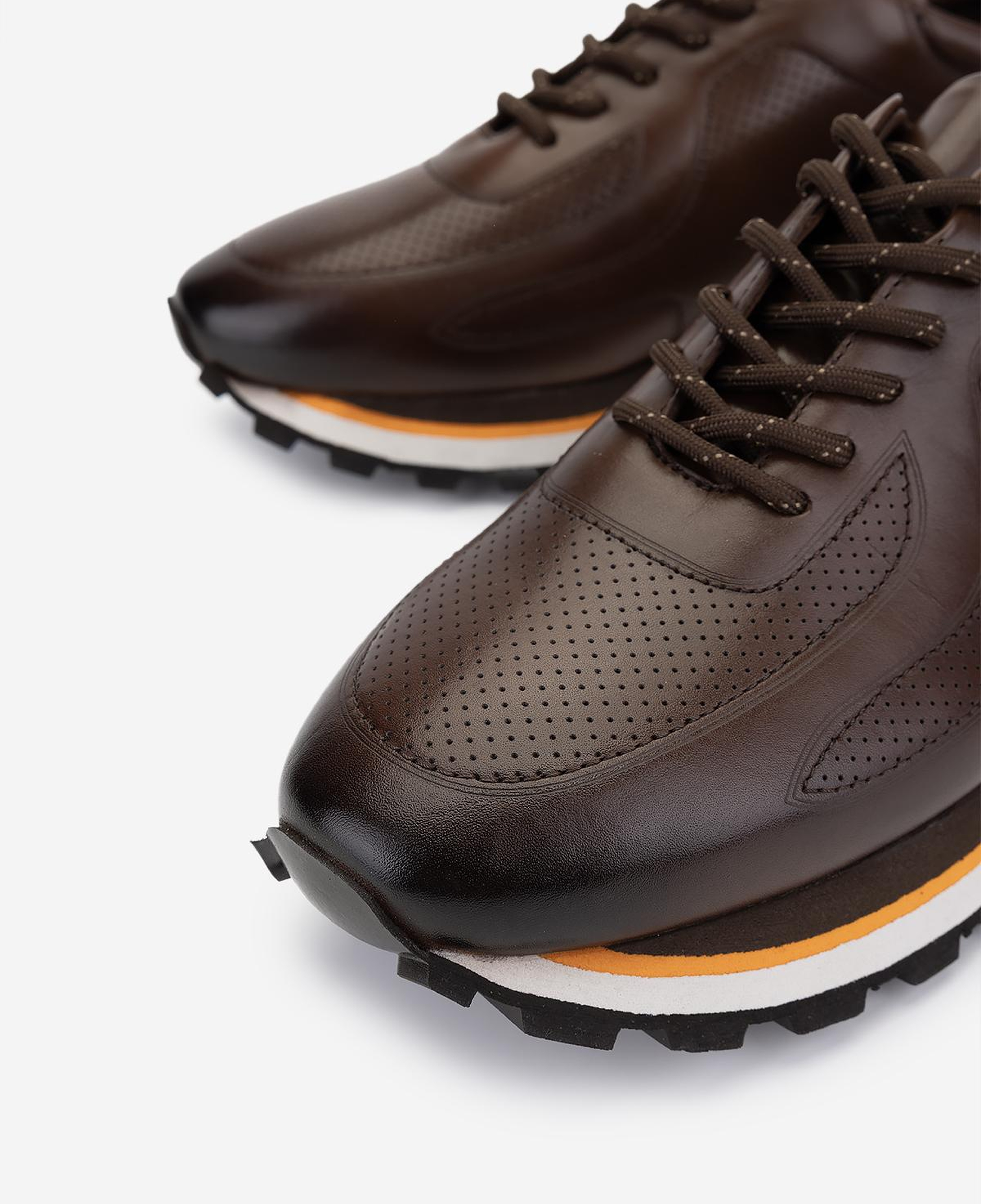 Valmenti Erkek Hakiki Deri Kahverengi Sneakers & Spor Ayakkabı