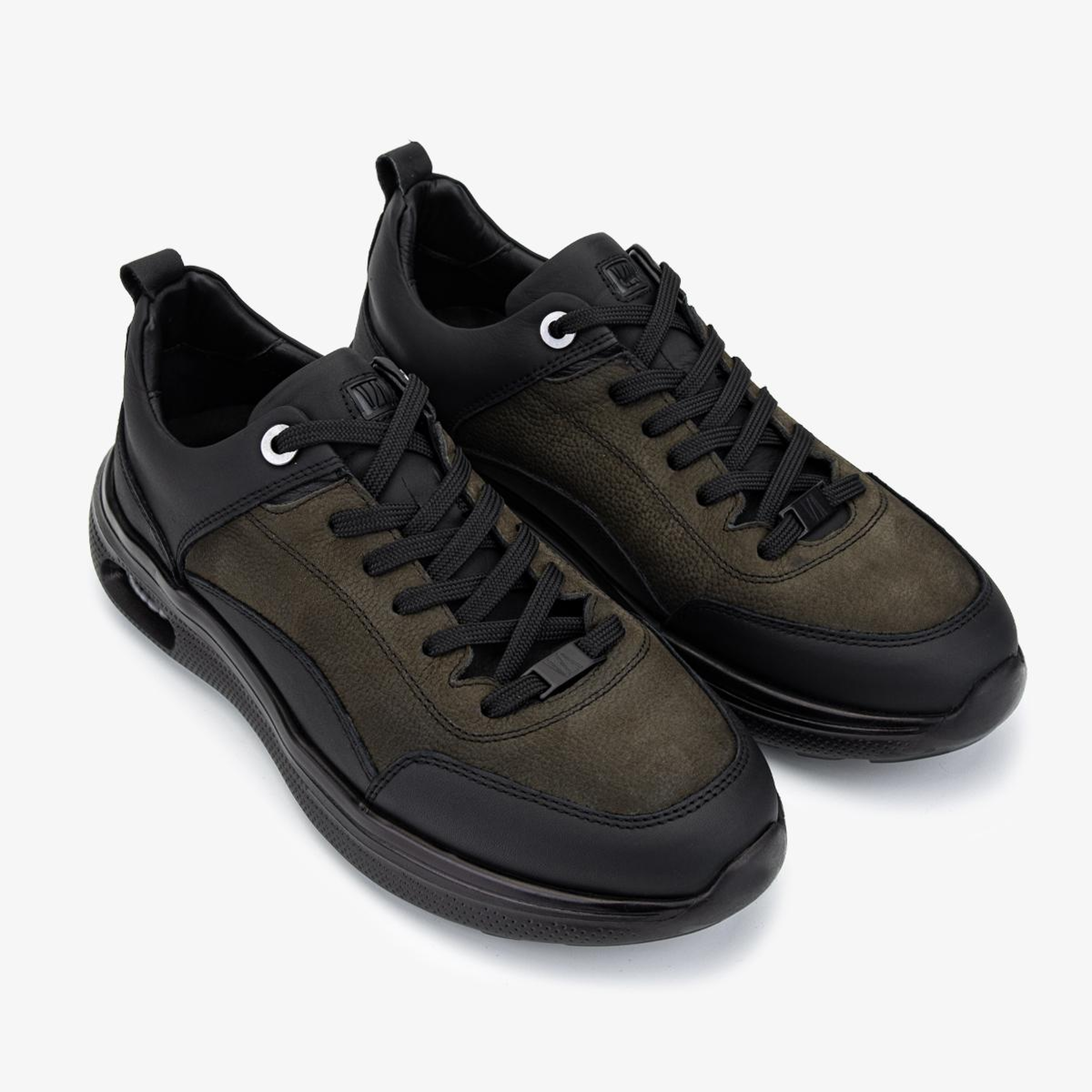 Valmenti Erkek Hakiki Deri Siyah Sneakers & Spor Ayakkabı