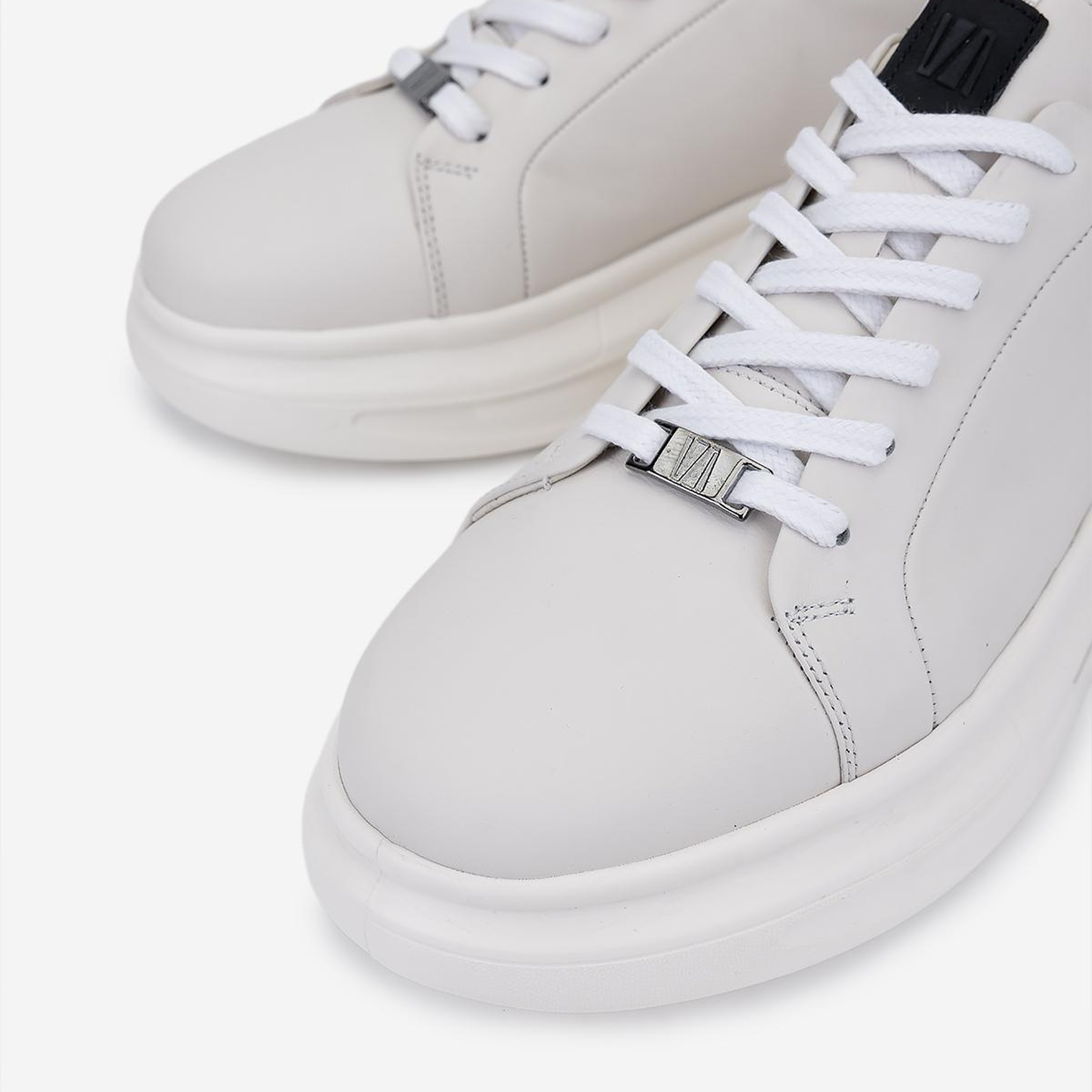 Valmenti Erkek Hakiki Deri Kırık Beyaz Sneakers & Spor Ayakkabı