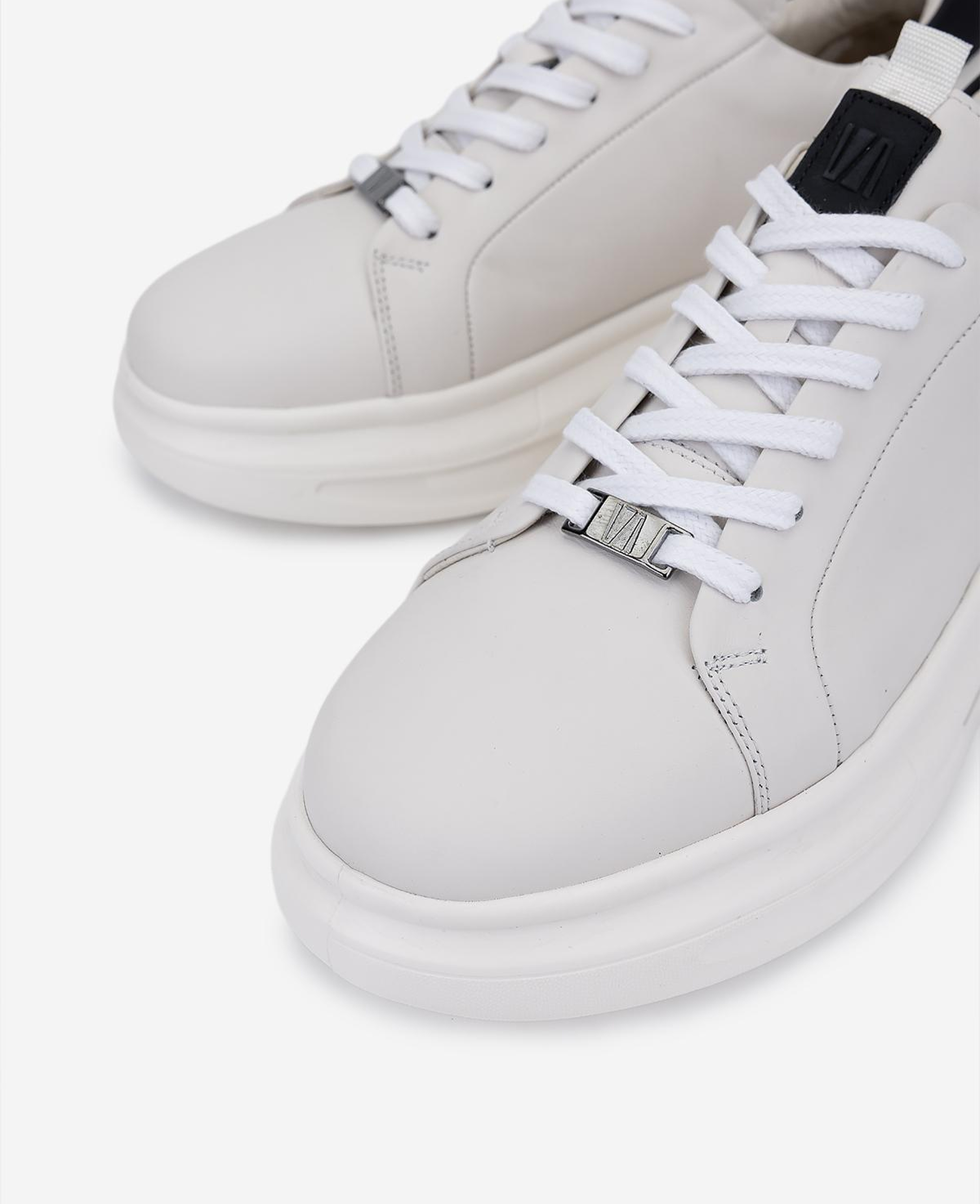 Valmenti Erkek Hakiki Deri Kırık Beyaz Sneakers & Spor Ayakkabı